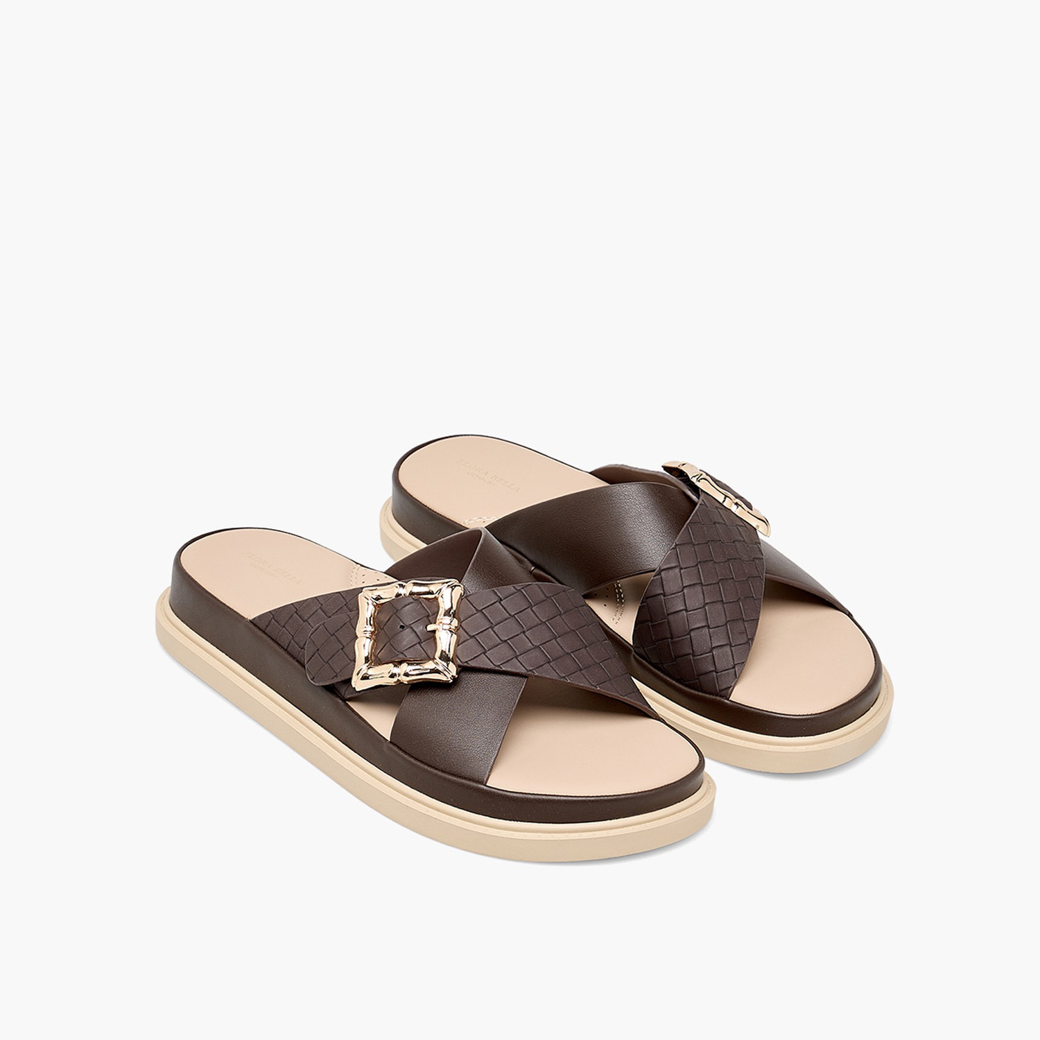 Flora Bella Women Textured Cross Strap Sandals-women-shoes-flats-sandals-image-6