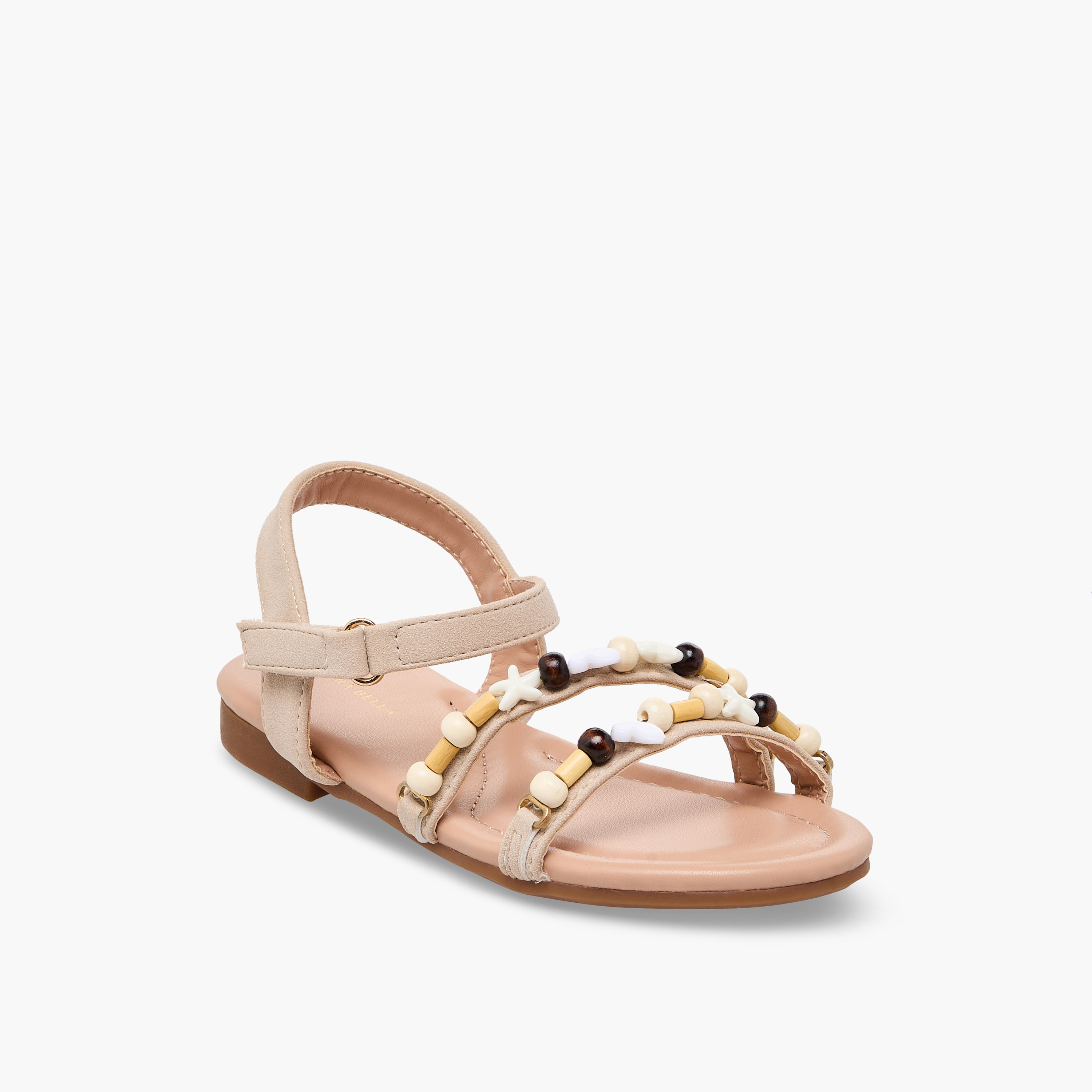 Flora Bella Girls Beaded Accent Hook & Loop Sandals-girls-shoes-sandals-image-10