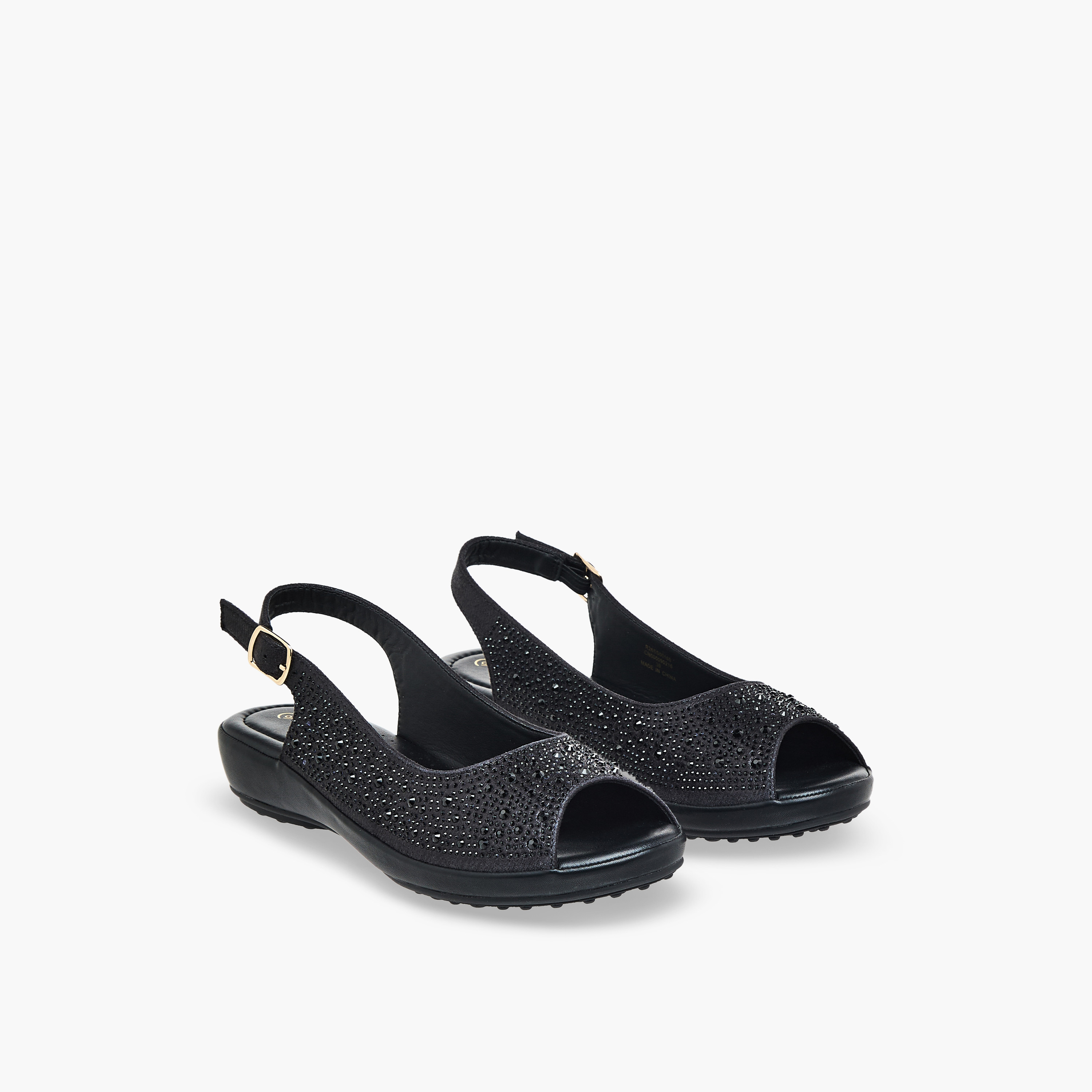 Le Confort Women Embellished Sandals-women-shoes-sandals-heeled-image-1