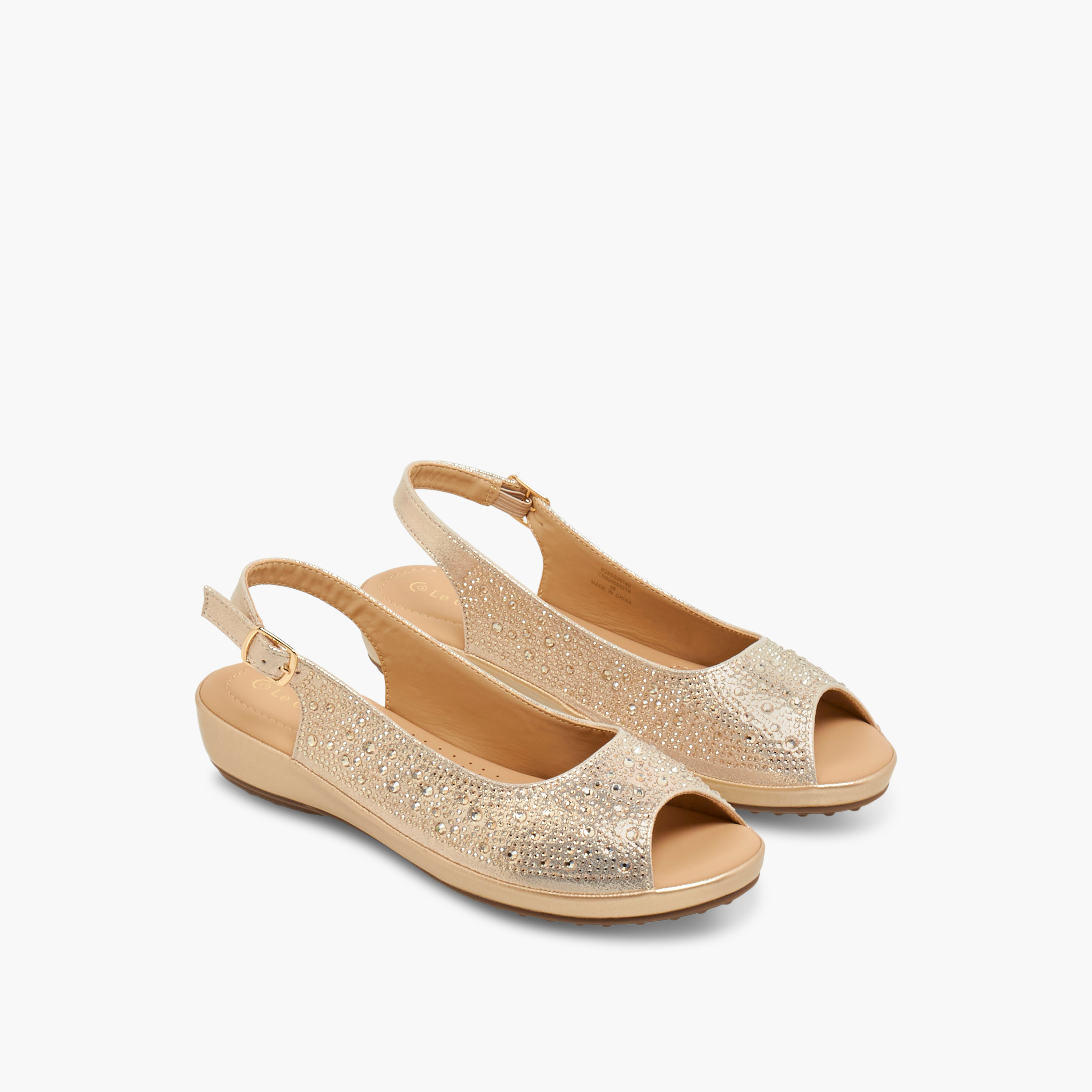 صندل مزين للنساء من لو كونفورت-women-shoes-sandals-heeled-image-1