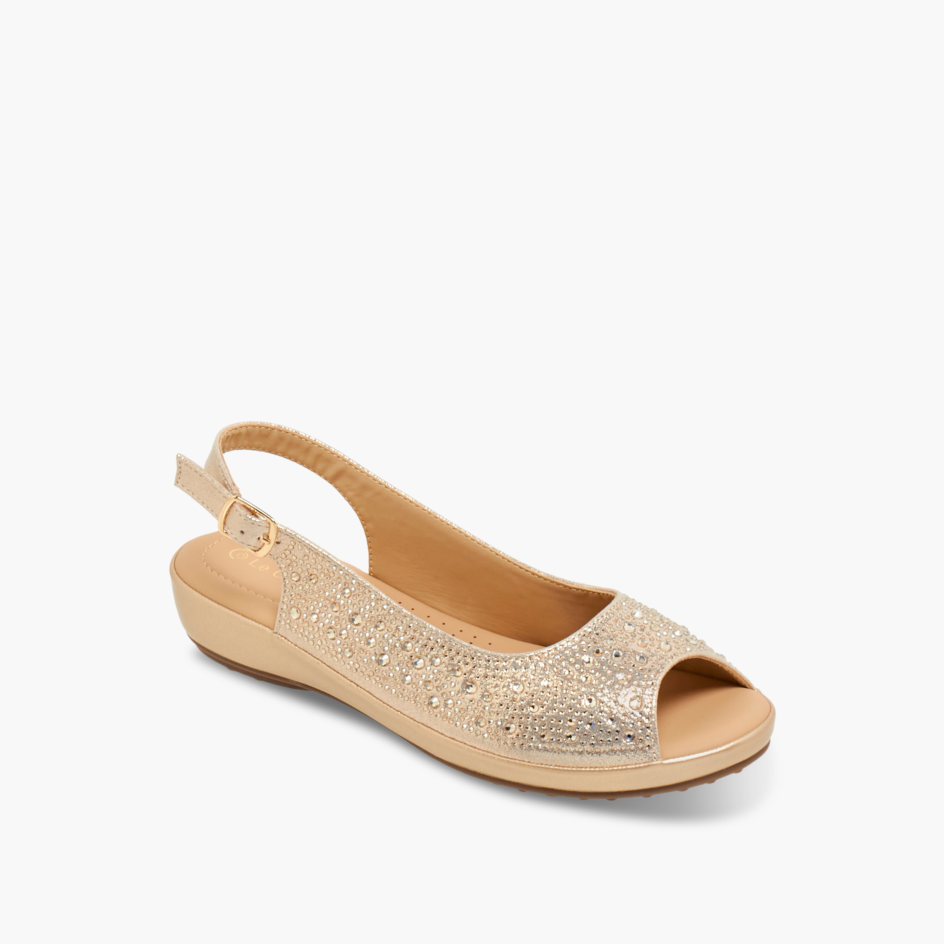صندل مزين للنساء من لو كونفورت-women-shoes-sandals-heeled-image-2