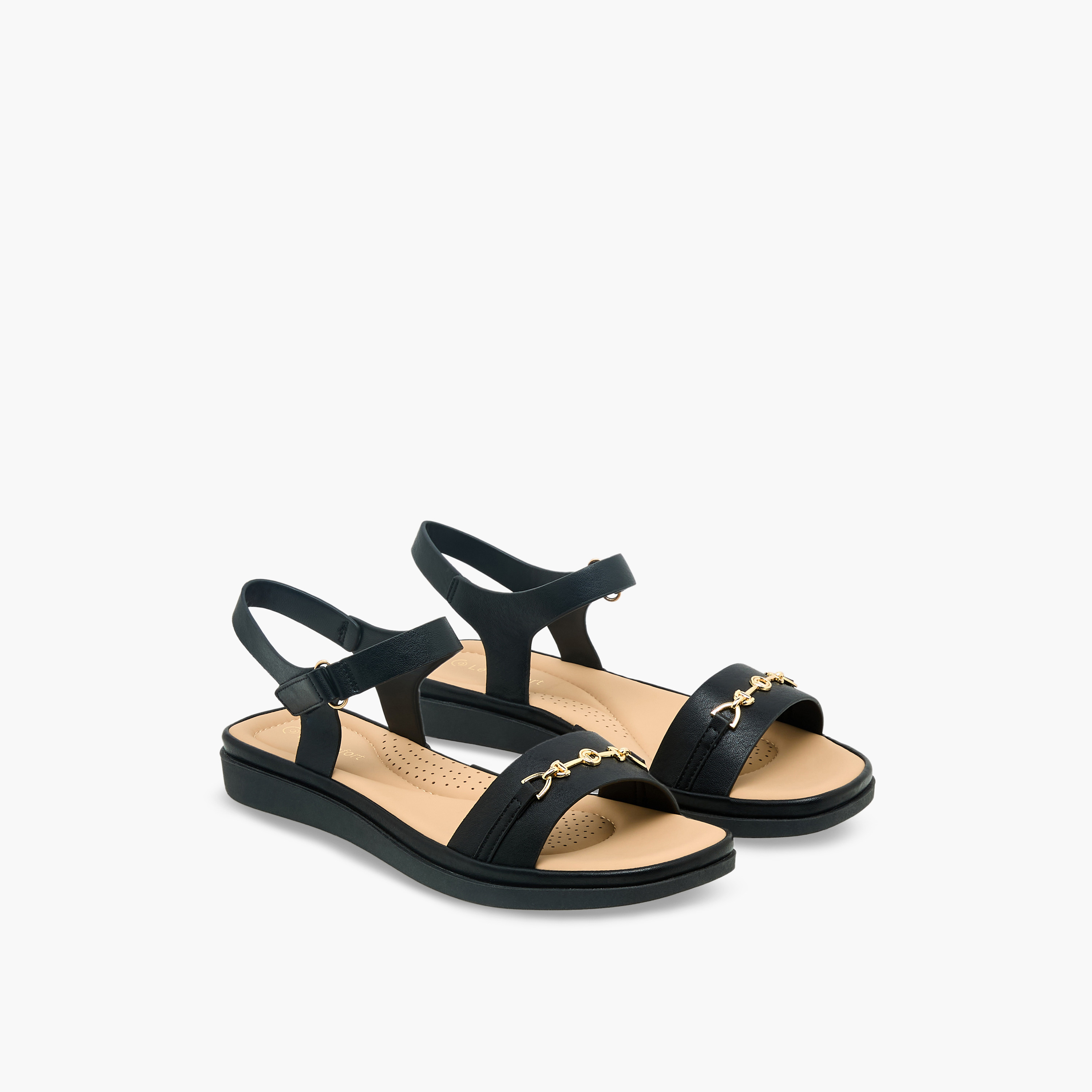 Le Confort Women Hook & Loop Sandals-women-shoes-flats-sandals-image-1