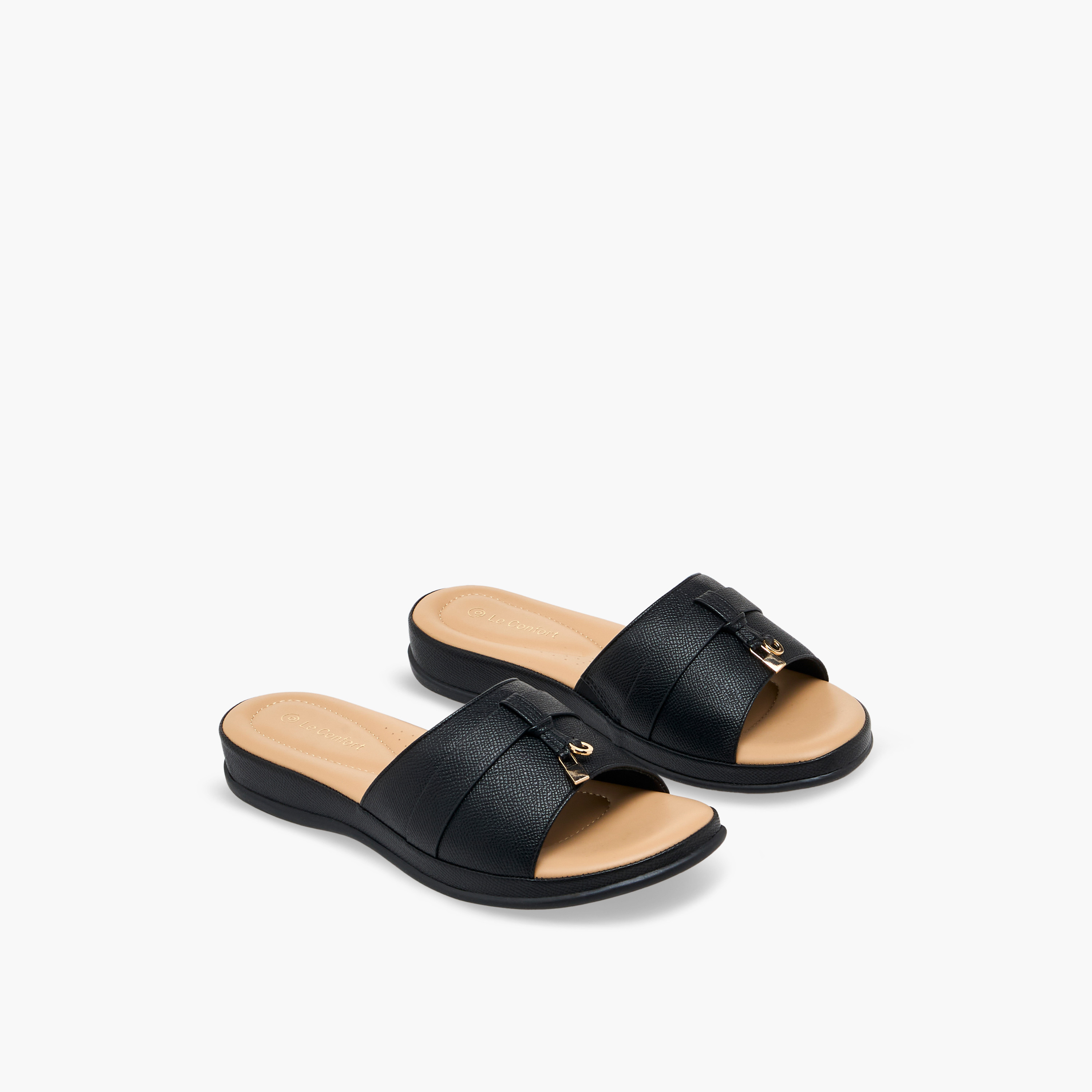 Le Confort Women Slip-On Comfort Sandals-women-shoes-sandals-flats-image-1
