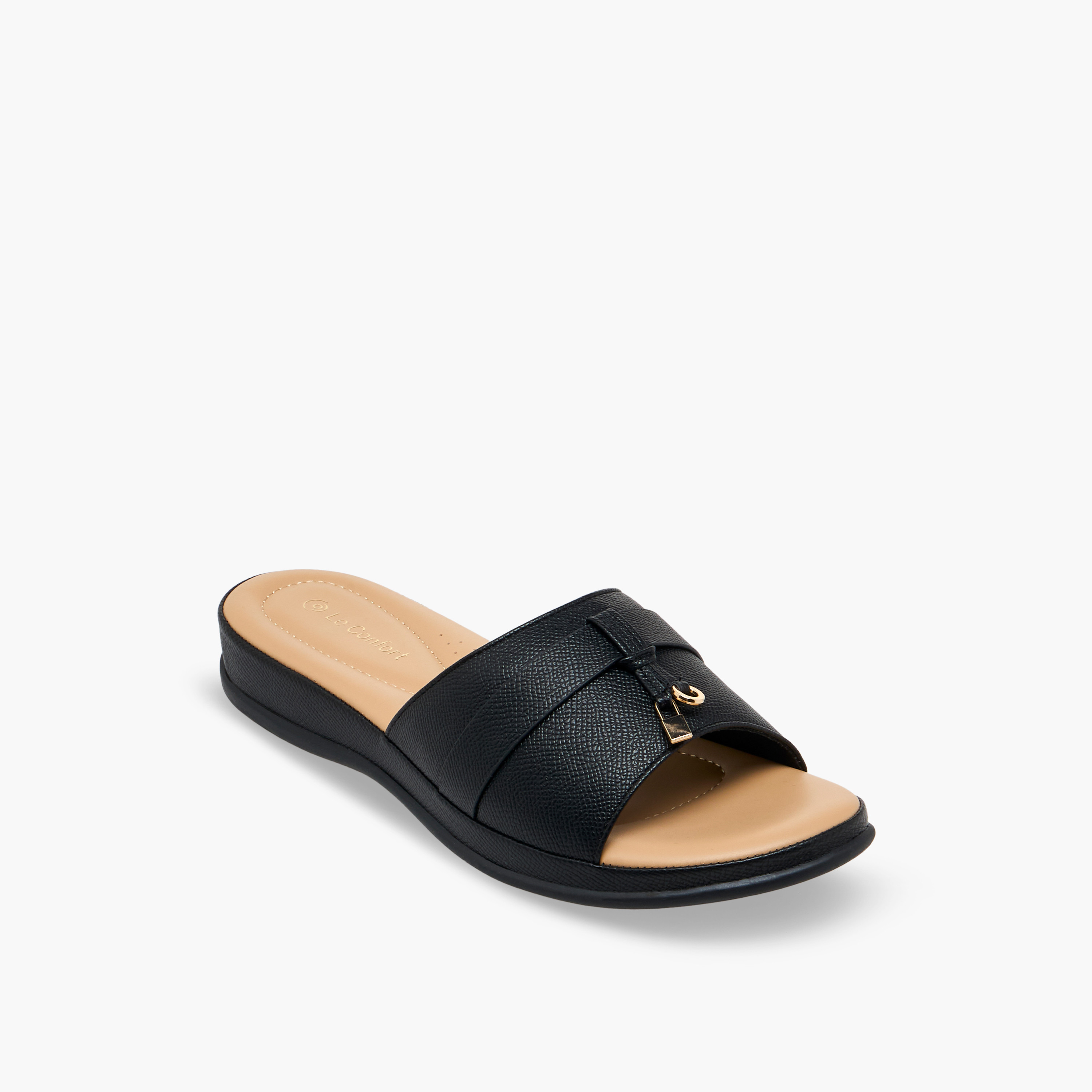Le Confort Women Slip-On Comfort Sandals-women-shoes-sandals-flats-image-2