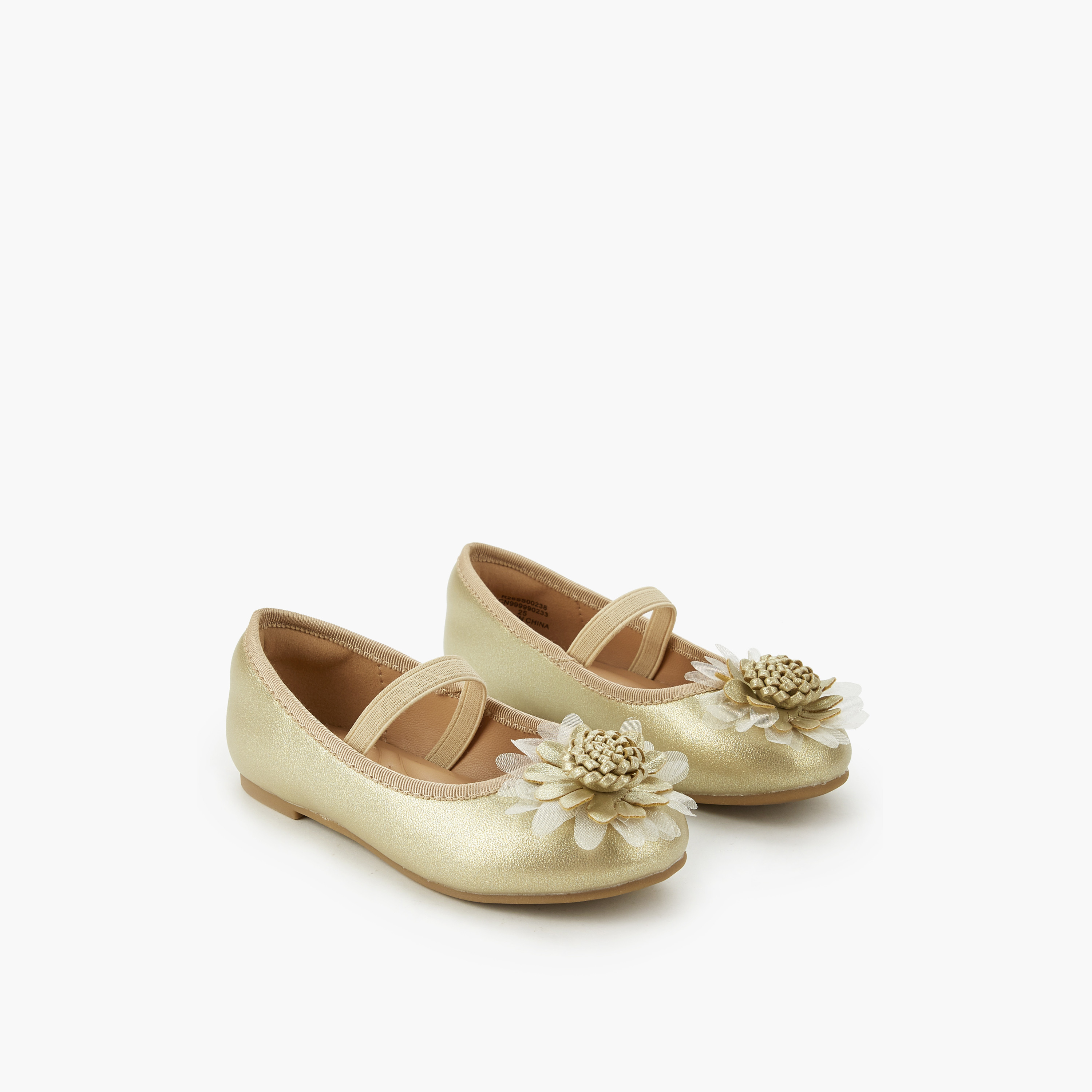 حذاء باليرينا مزين للبنات من جونيورز-girls-shoes-ballerinas-image-1