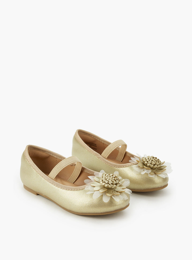 حذاء باليرينا مزين للبنات من جونيورز-girls-shoes-ballerinas-image-1