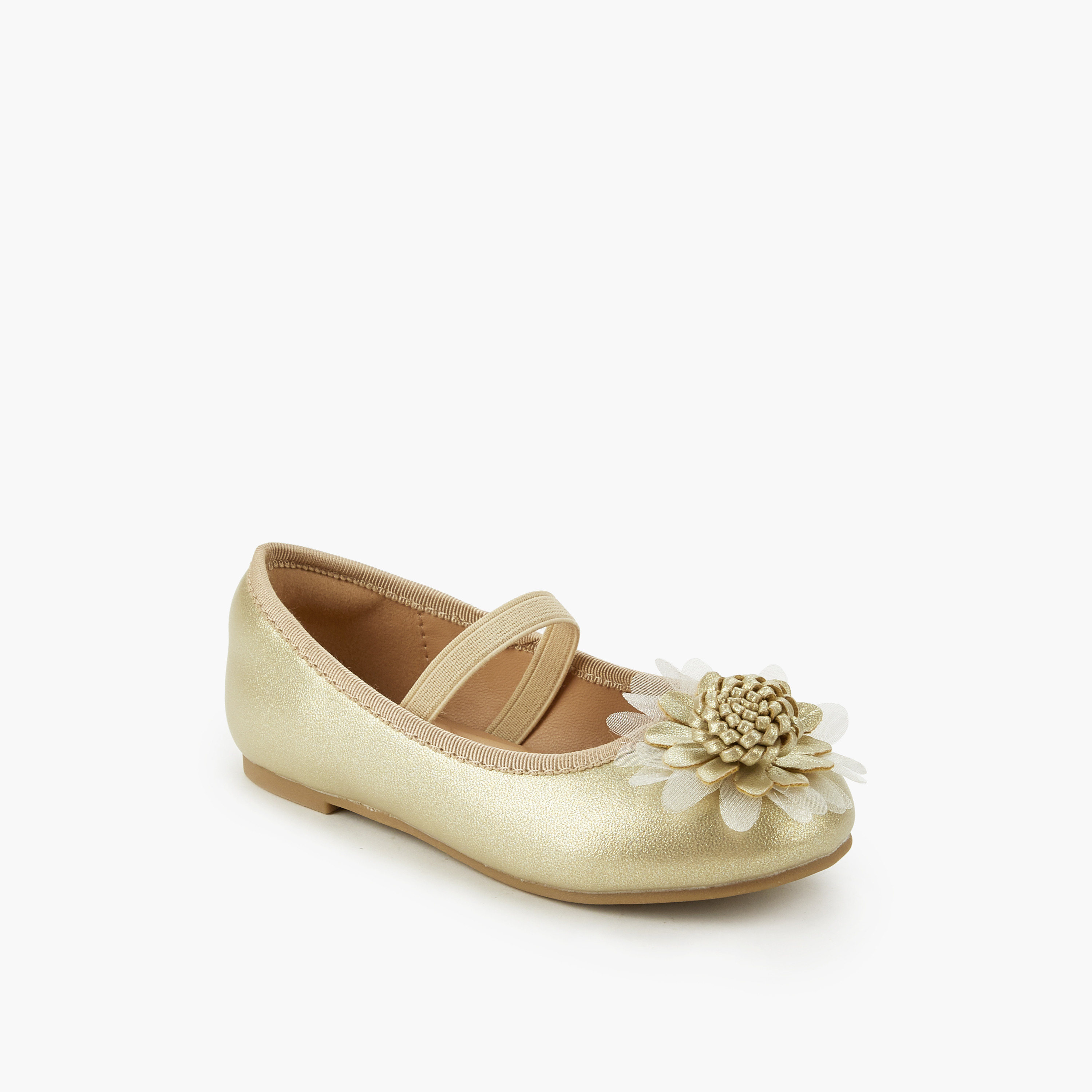 حذاء باليرينا مزين للبنات من جونيورز-girls-shoes-ballerinas-image-3