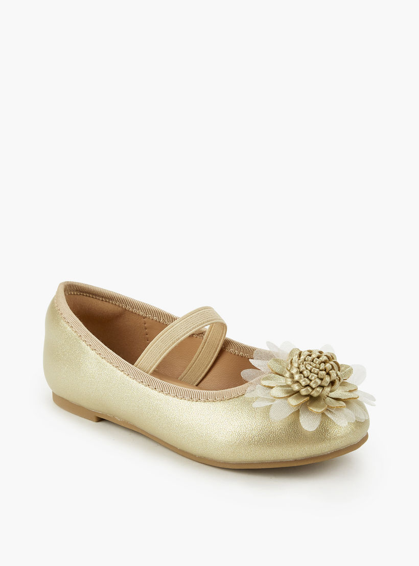 حذاء باليرينا مزين للبنات من جونيورز-girls-shoes-ballerinas-image-3