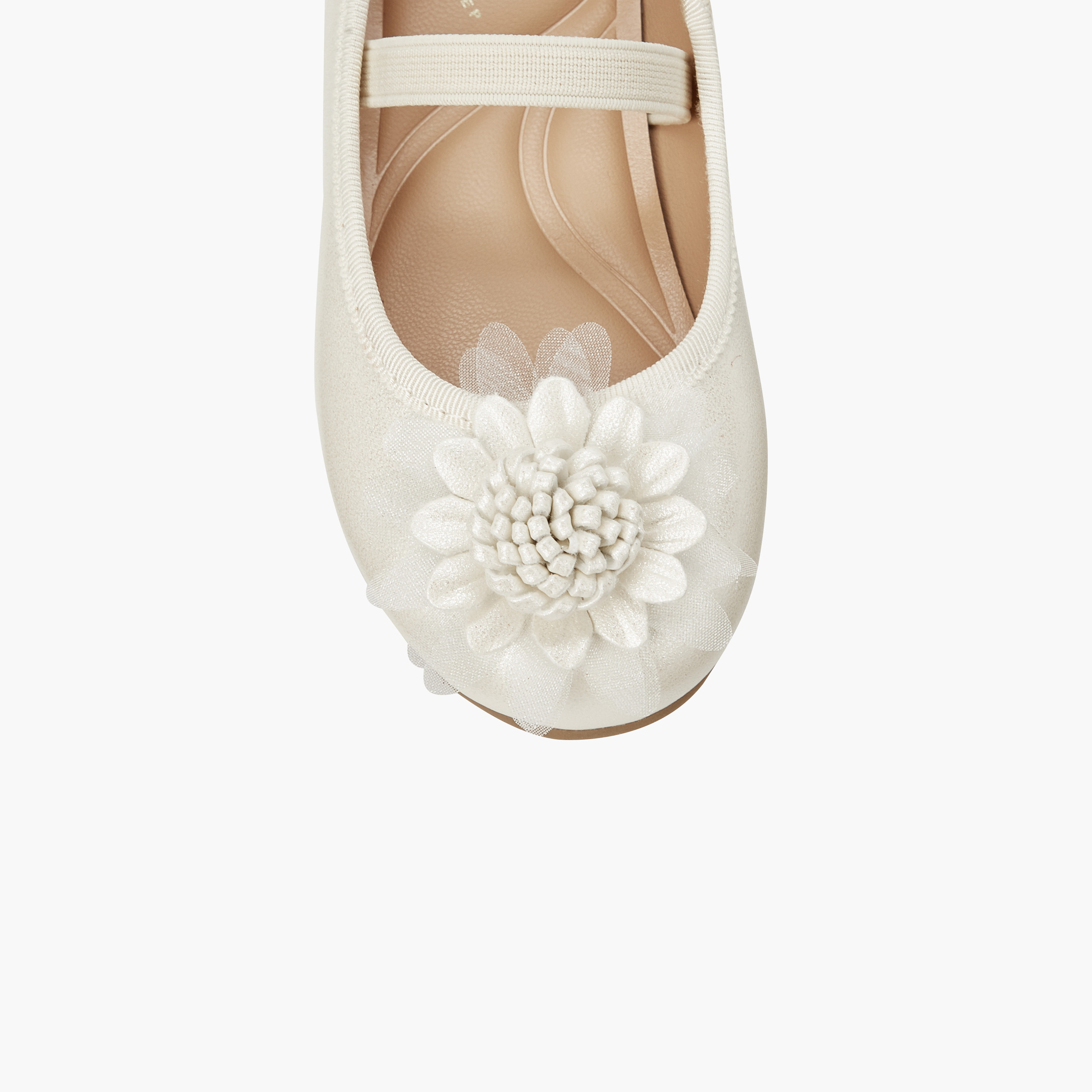 Juniors Girls Floral Accent Ballerina Shoes-girls-shoes-ballerinas-image-4