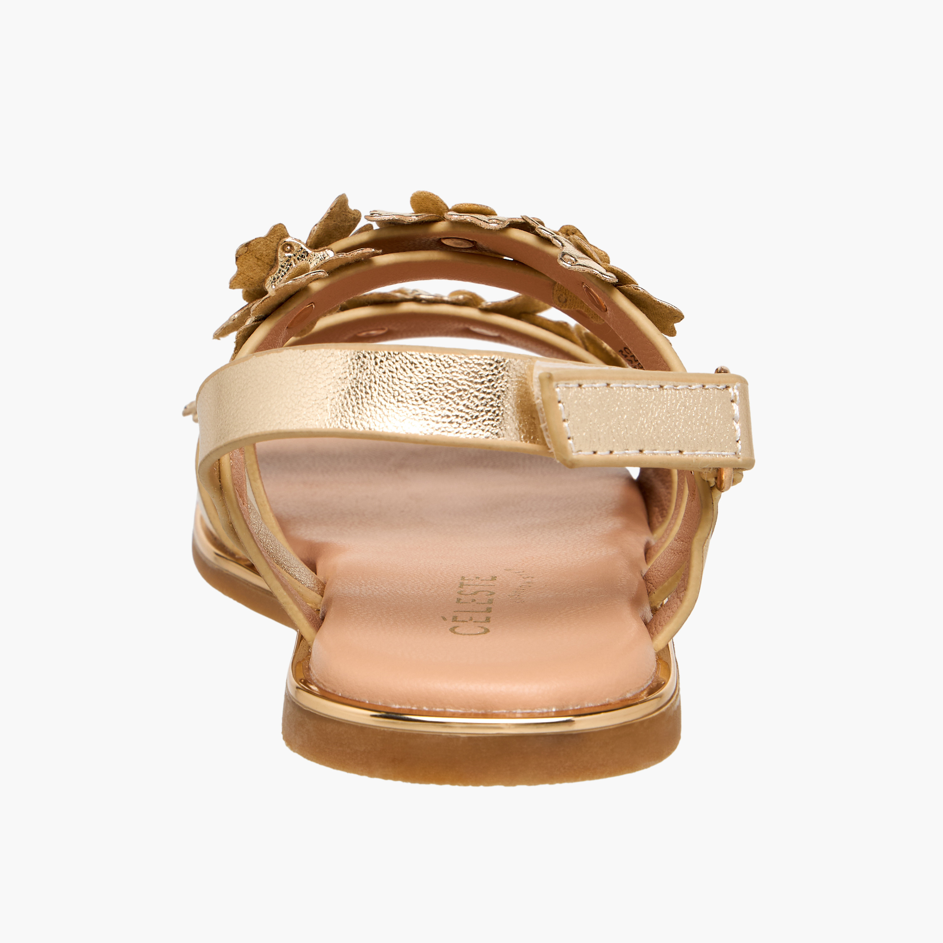 Celeste Girls Hook and Loop Strap Sandals-girls-shoes-sandals-image-4