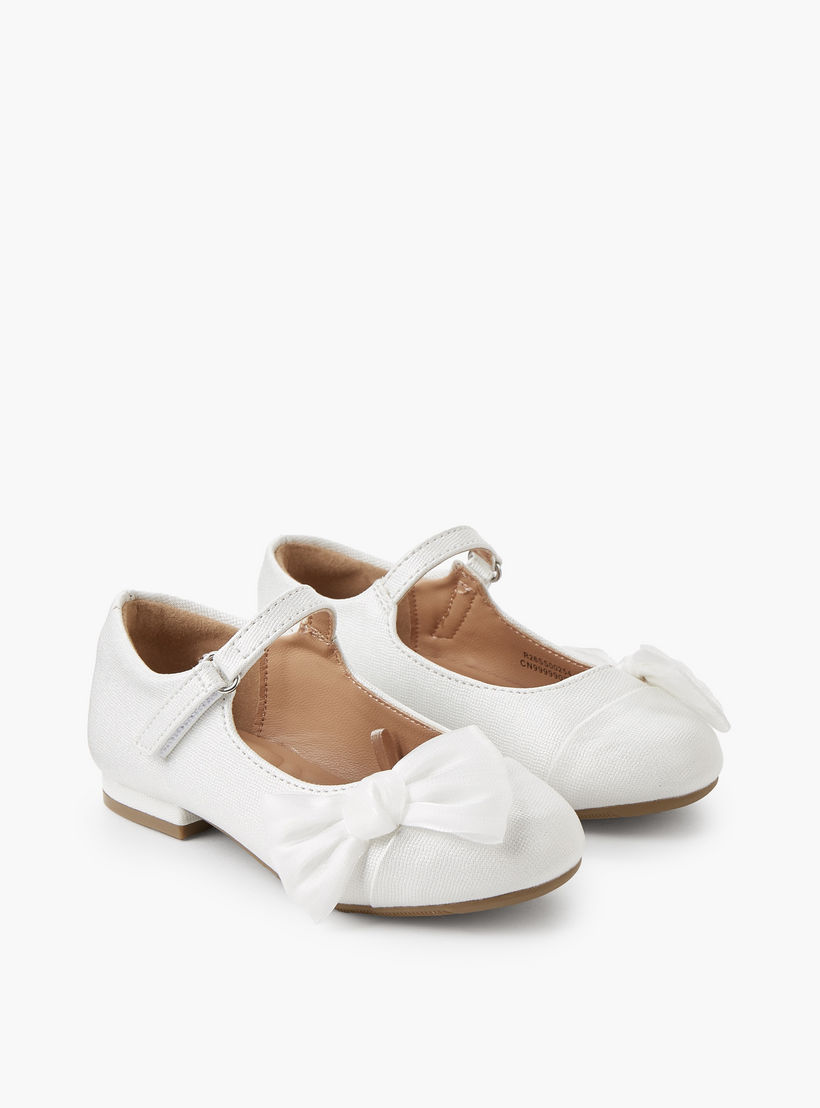 حذاء ماري جين بفيونكة للبنات من جونيورز-girls-shoes-maryjanes-image-1