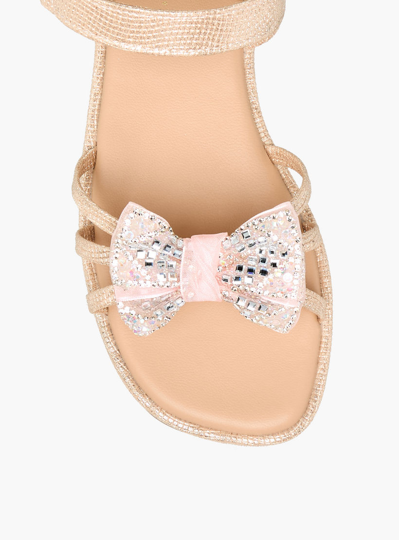 صندل مسطح مزين بفيونكة للبنات من سيليست-girls-shoes-sandals-image-3