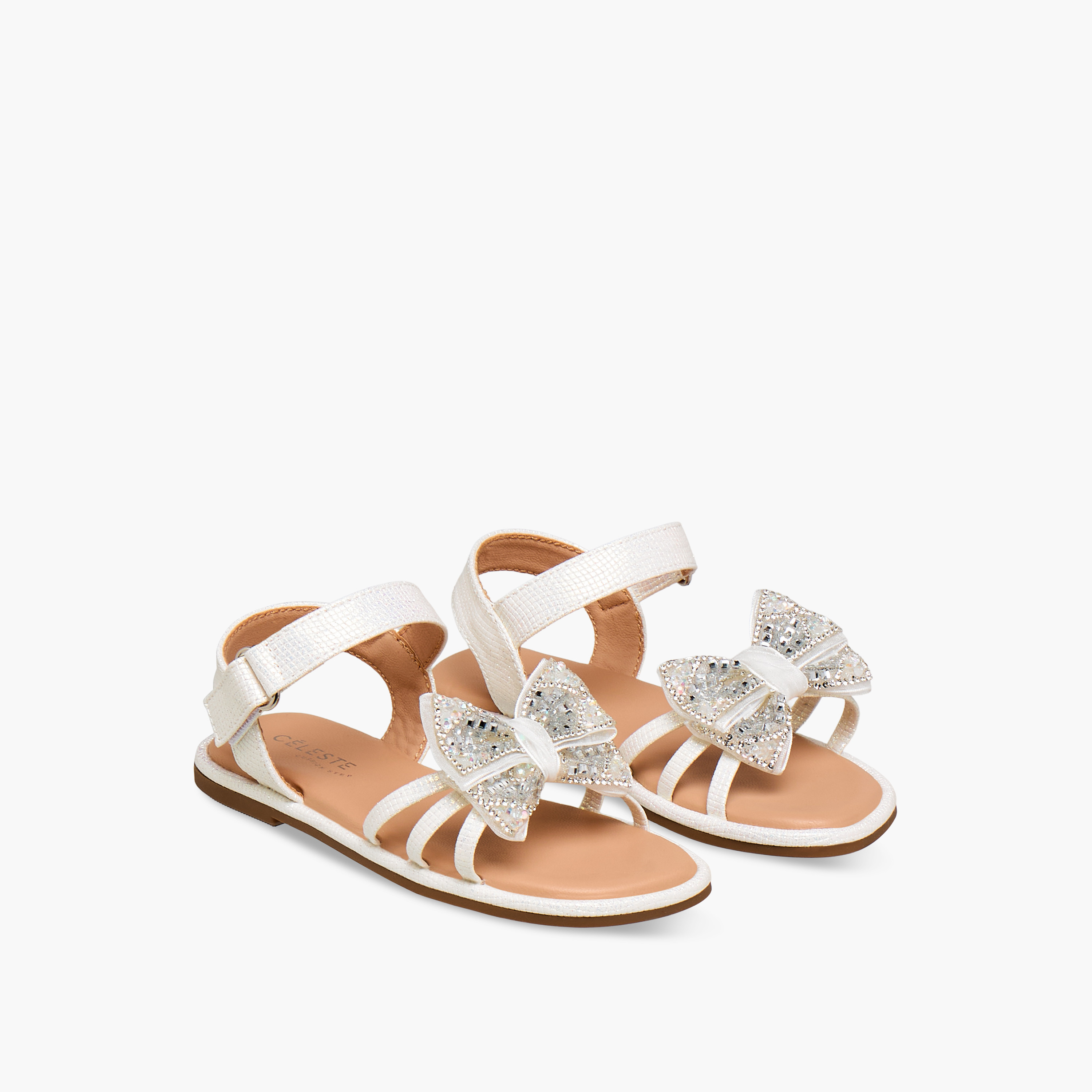 صندل مسطح مزين بفيونكة للبنات من سيليست-girls-shoes-sandals-image-1
