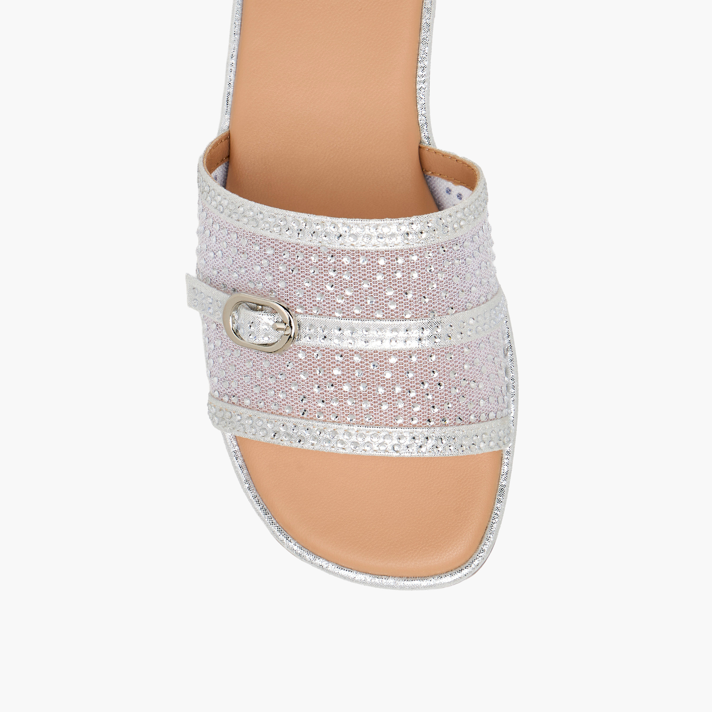 Celeste Girls Embellished Slide Sandals-girls-shoes-sandals-image-4