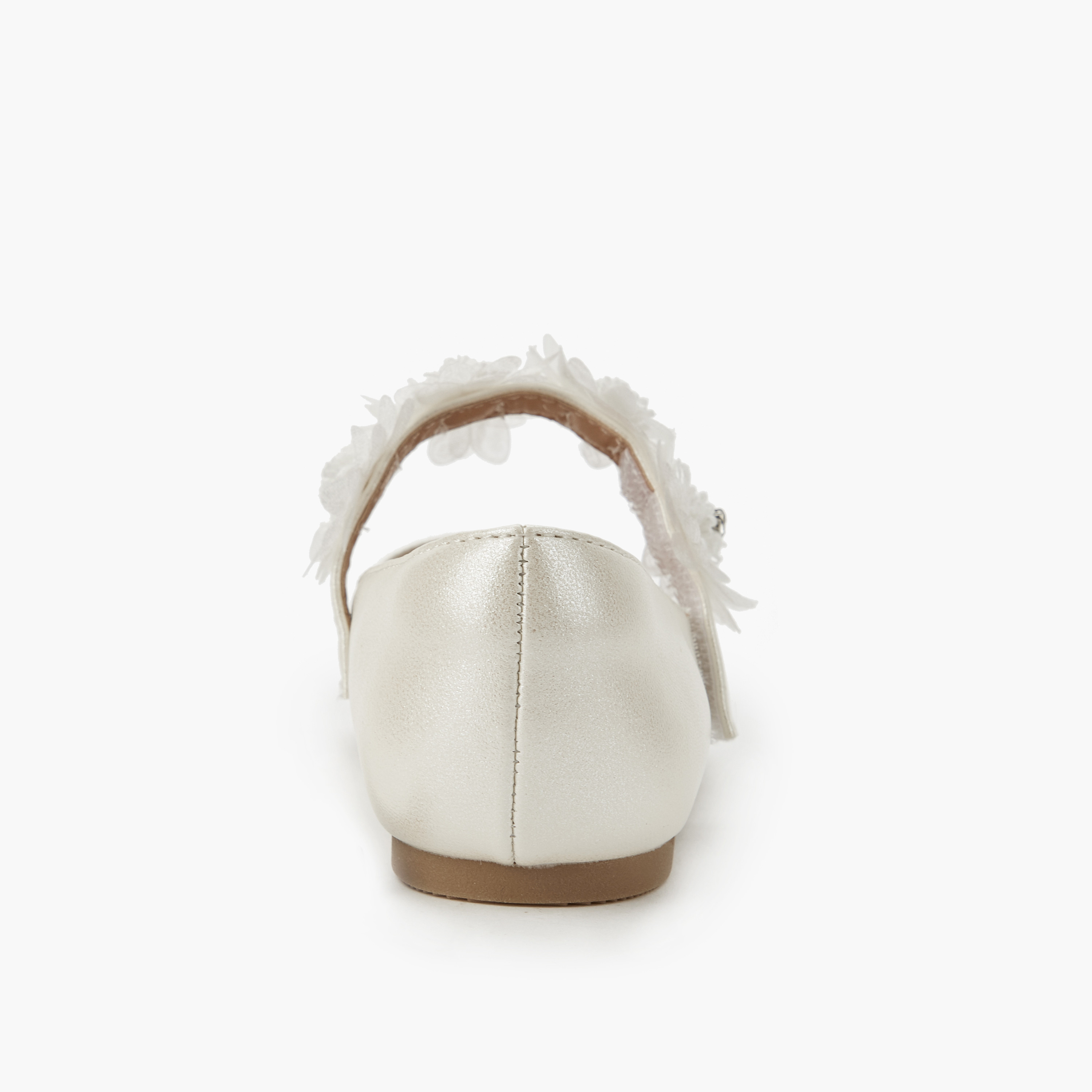 حذاء باليرينا مزين بالزهور للبنات من جونيورز-girls-shoes-maryjanes-image-4