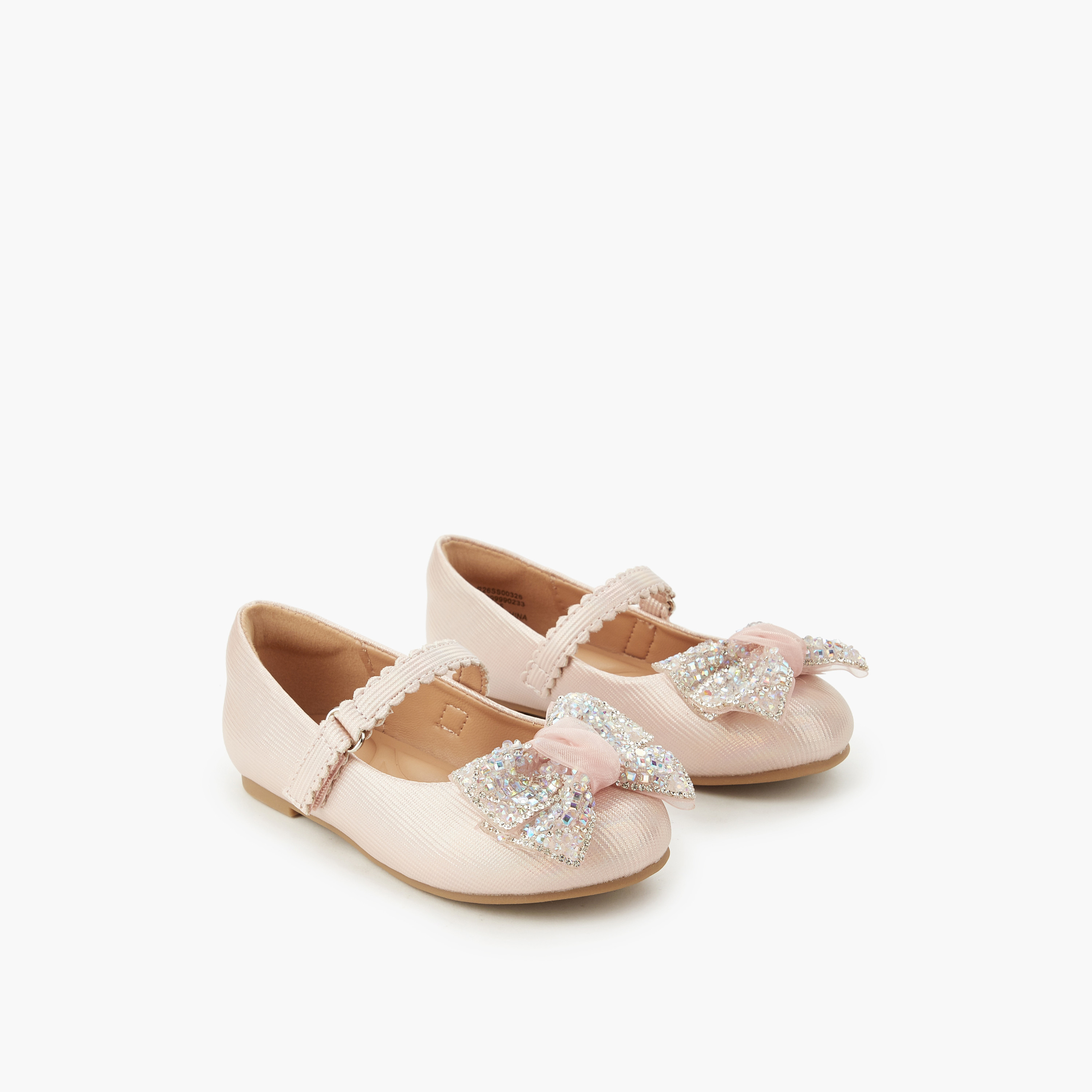حذاء باليرينا مزين بفيونكة للبنات من سيليست-girls-shoes-maryjanes-image-1