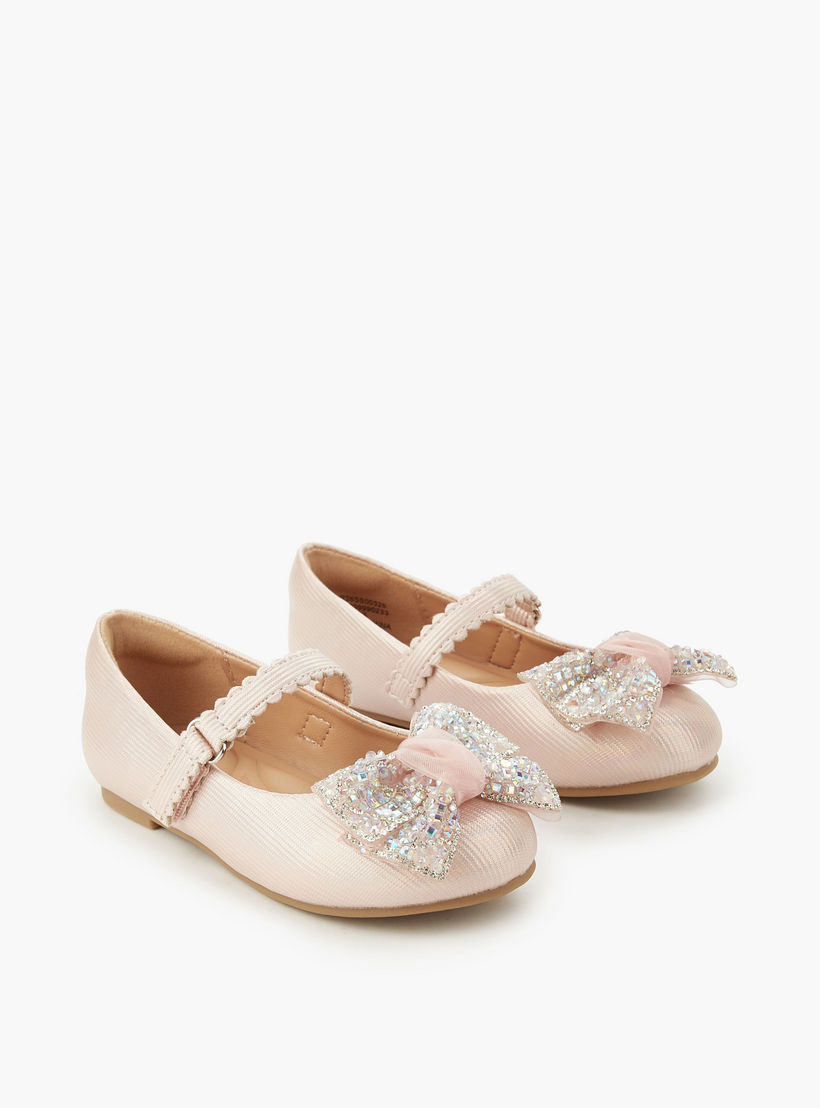 حذاء باليرينا مزين بفيونكة للبنات من سيليست-girls-shoes-maryjanes-image-1