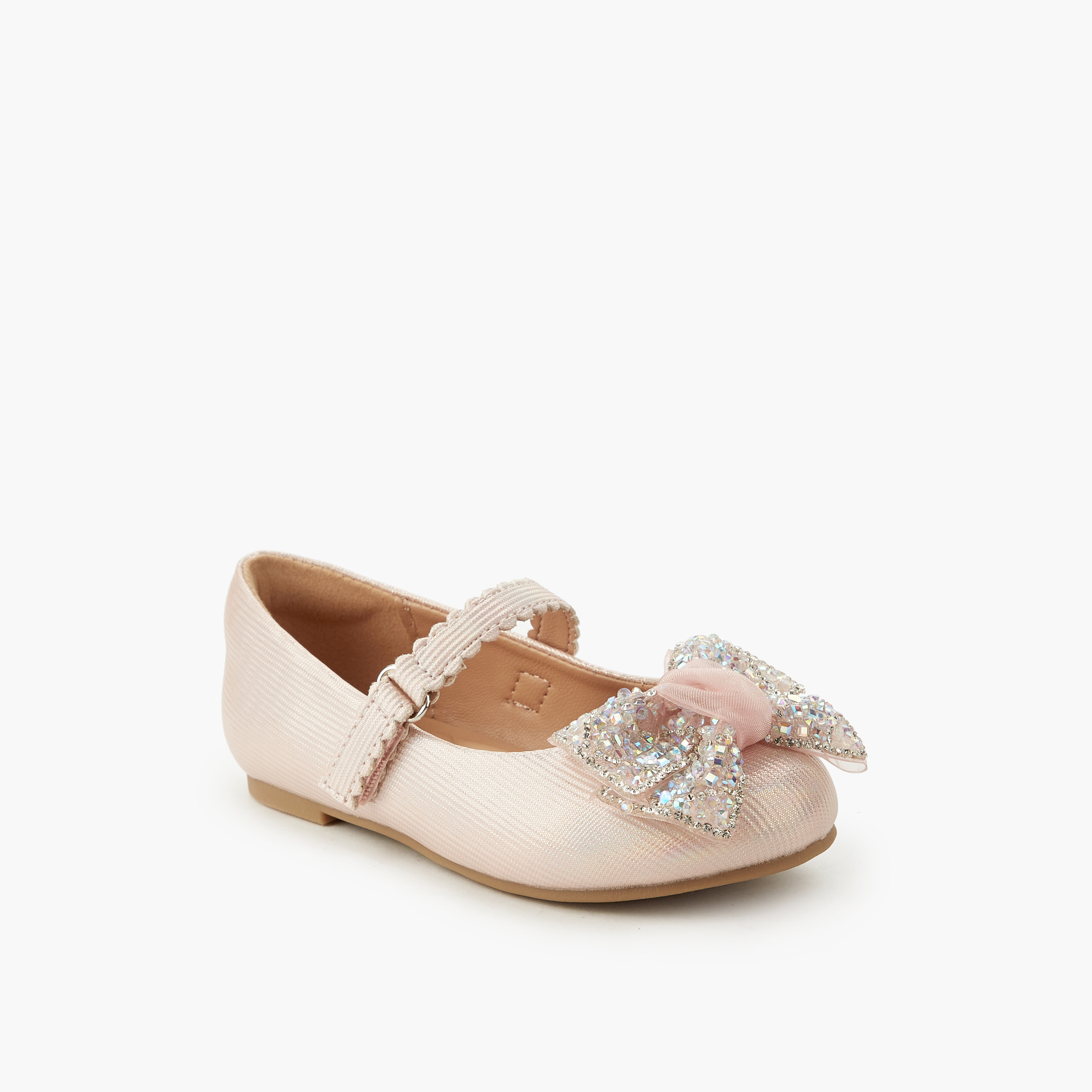 حذاء باليرينا مزين بفيونكة للبنات من سيليست-girls-shoes-maryjanes-image-3