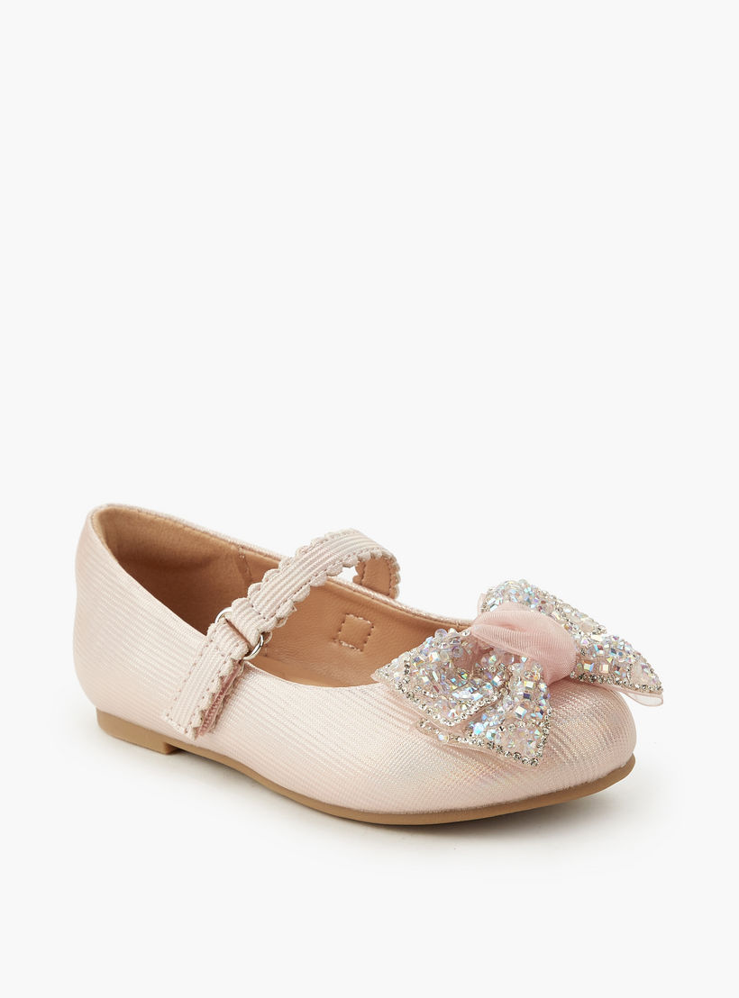 حذاء باليرينا مزين بفيونكة للبنات من سيليست-girls-shoes-maryjanes-image-3