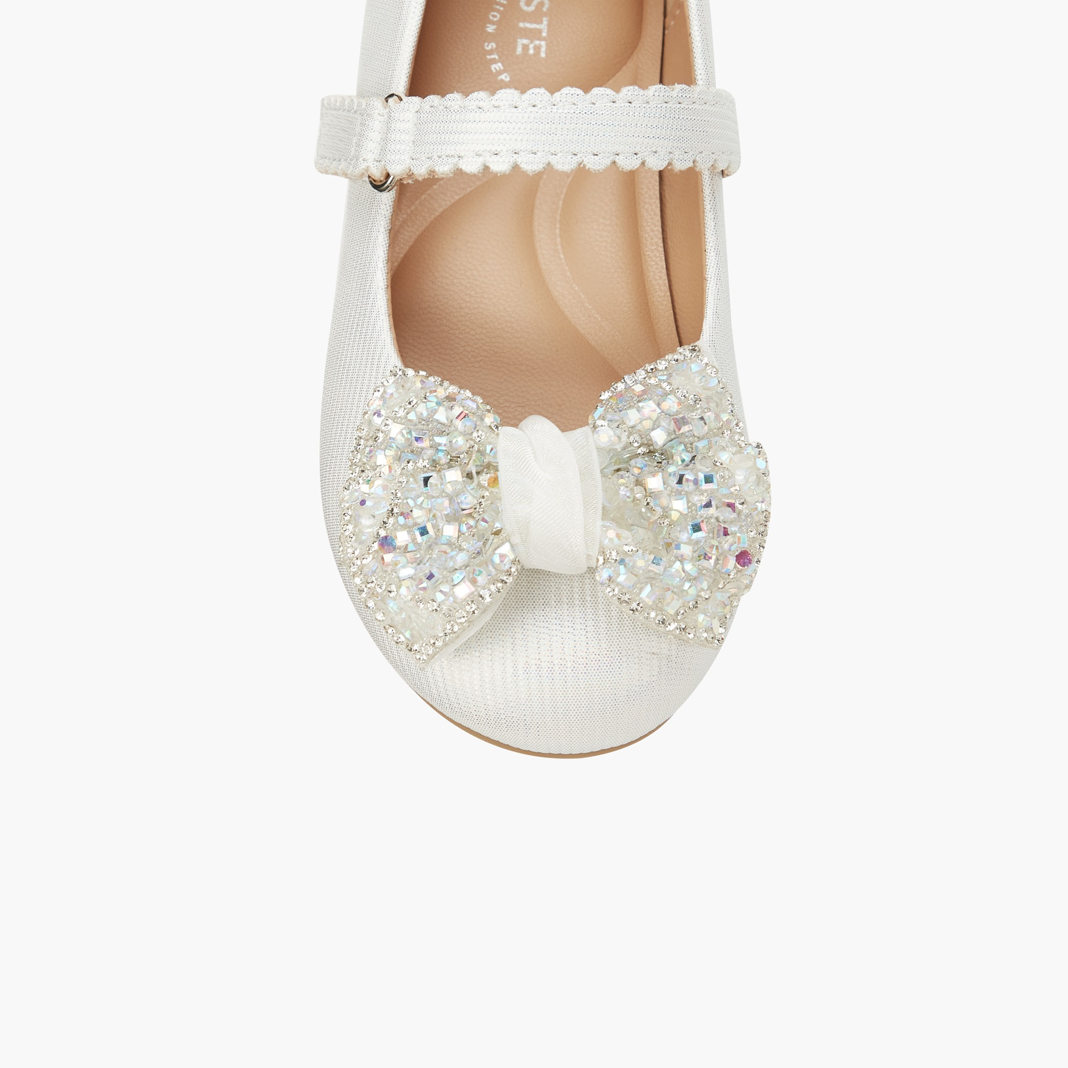 Celeste Girls Embellished Bow Ballerina Shoes-girls-shoes-maryjanes-image-4