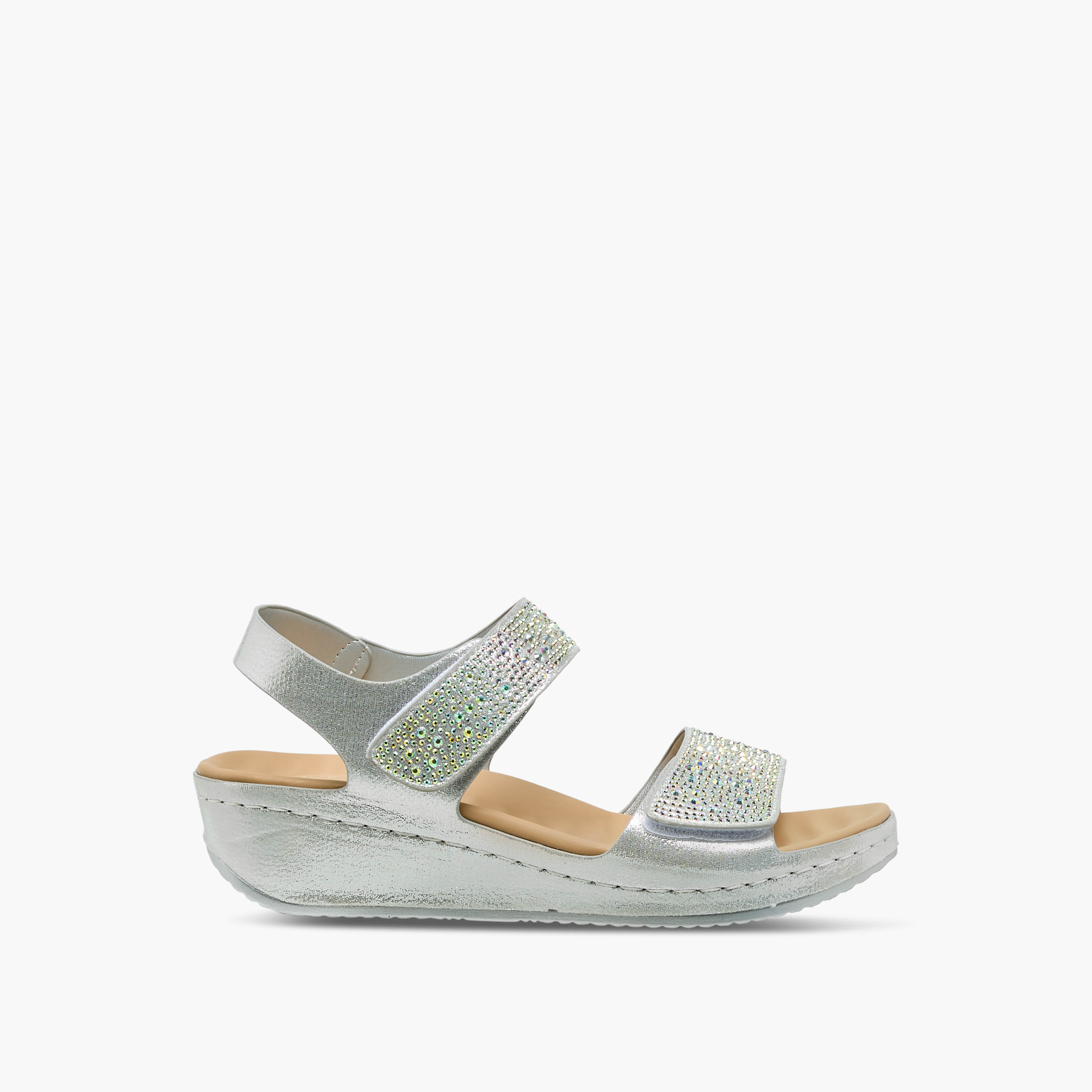 Le Confort Women Embellished Hook & Loop Sandals-women-shoes-sandals-heeled-image-3