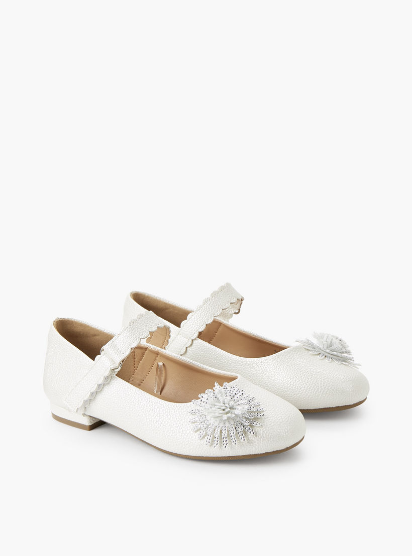 حذاء باليرينا بشريط إغلاق لاصق للبنات من سيليست-girls-shoes-maryjanes-image-1