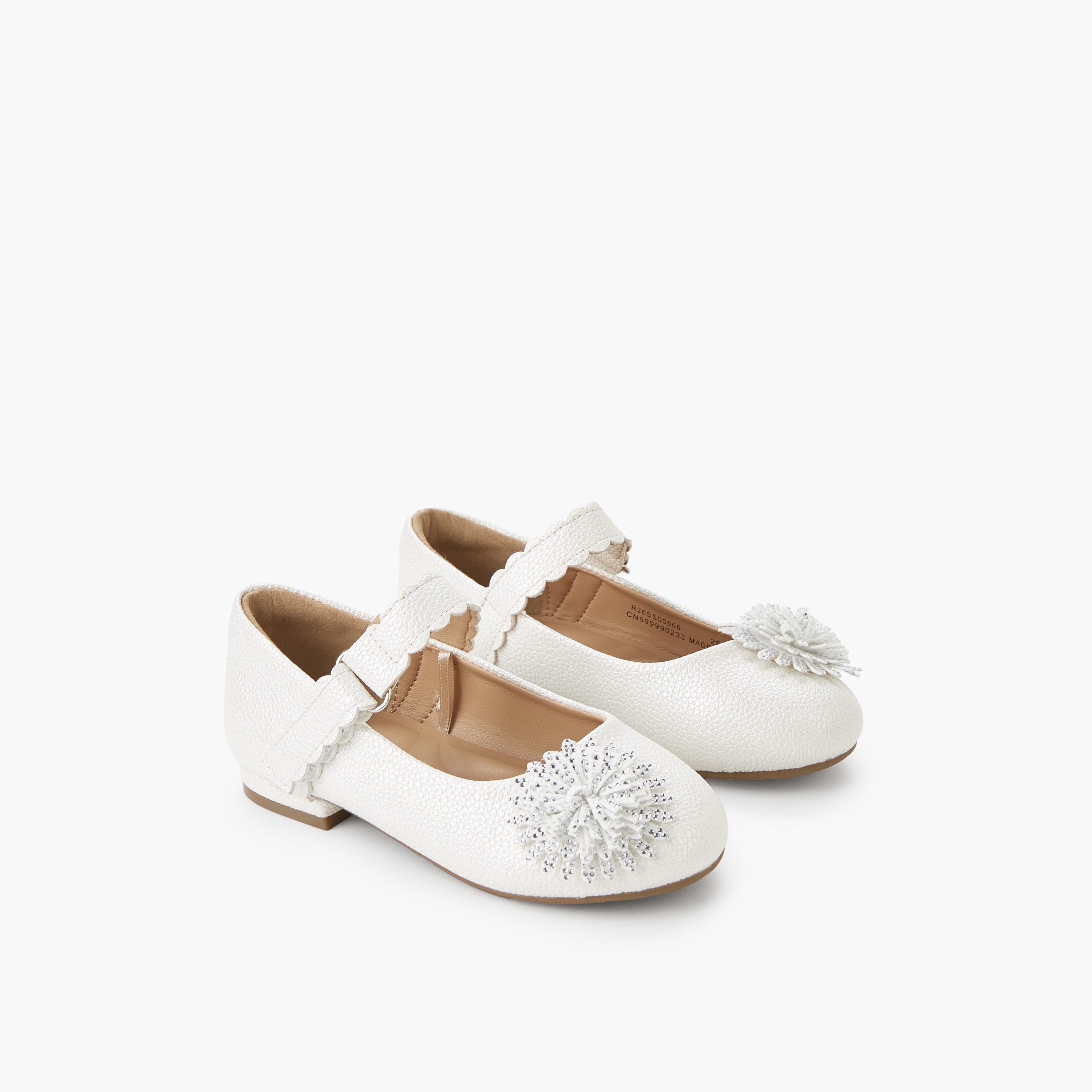 حذاء باليرينا بشريط إغلاق لاصق للبنات من سيليست-girls-shoes-maryjanes-image-1