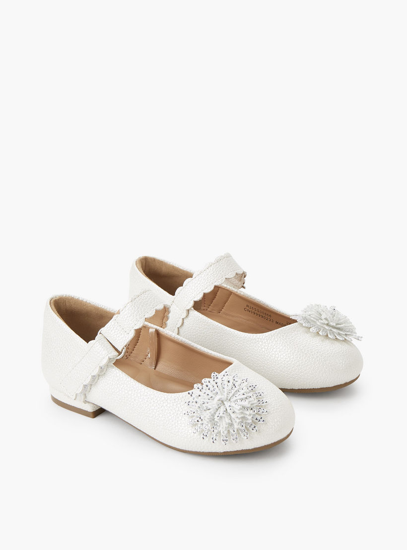 حذاء باليرينا بشريط إغلاق لاصق للبنات من سيليست-girls-shoes-maryjanes-image-1