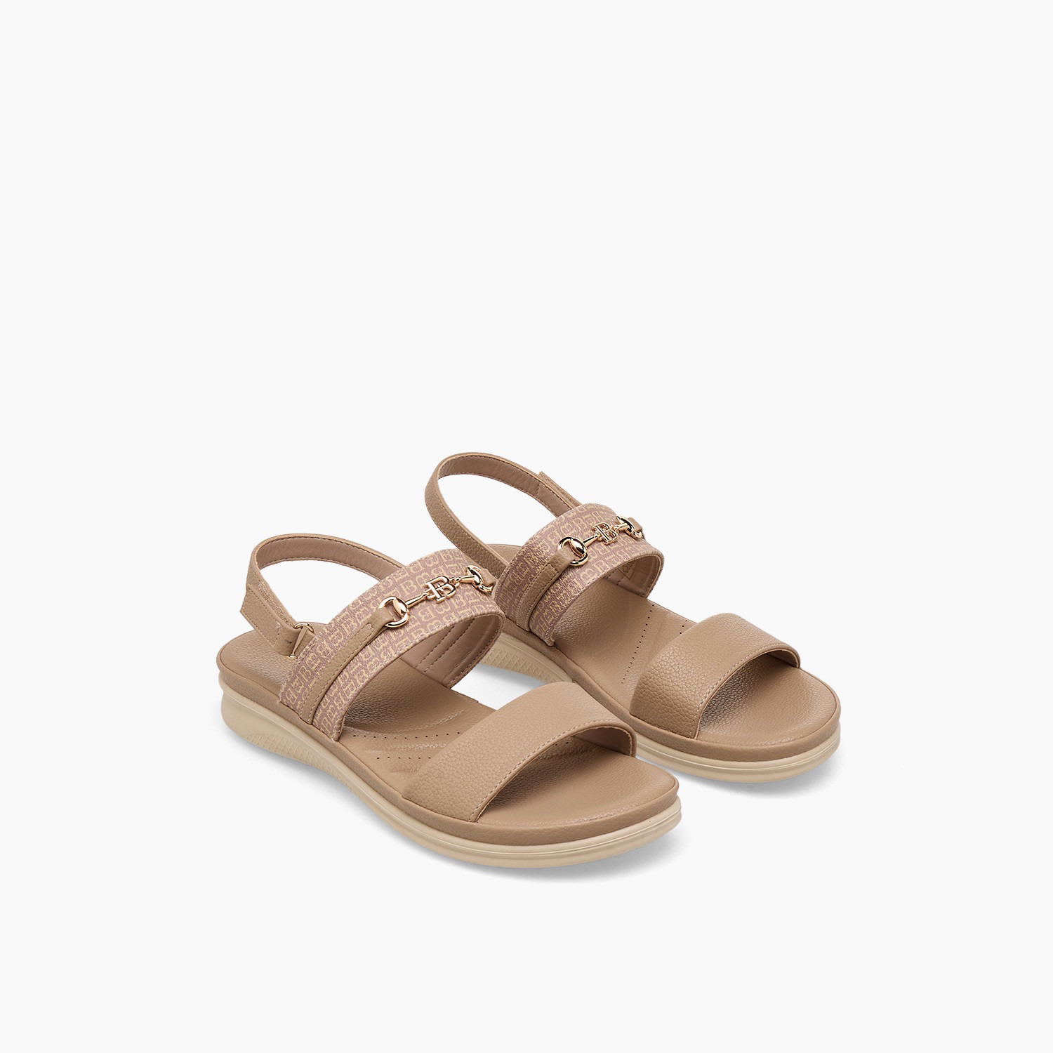 صندل بطبعات مونوجرام للنساء من فلورا بيلا-women-shoes-flats-sandals-image-1