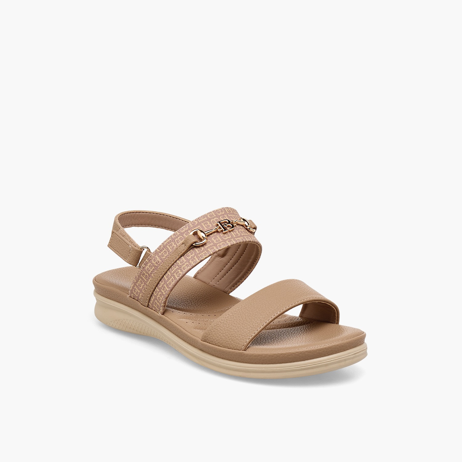 صندل بطبعات مونوجرام للنساء من فلورا بيلا-women-shoes-flats-sandals-image-2