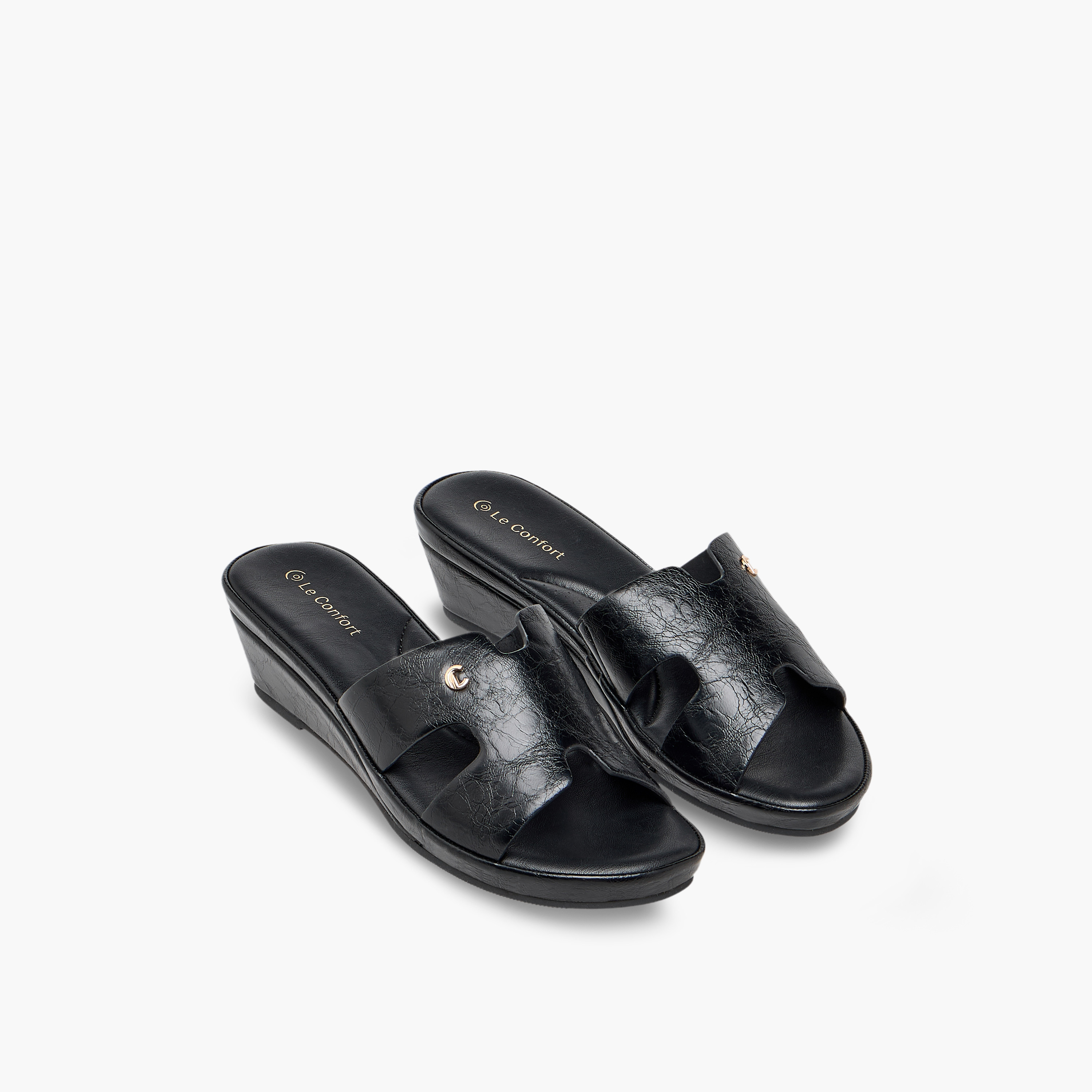 صندل بكعب ويدج سهل الارتداء للنساء من لو كونفورت-women-shoes-sandals-heeled-image-1