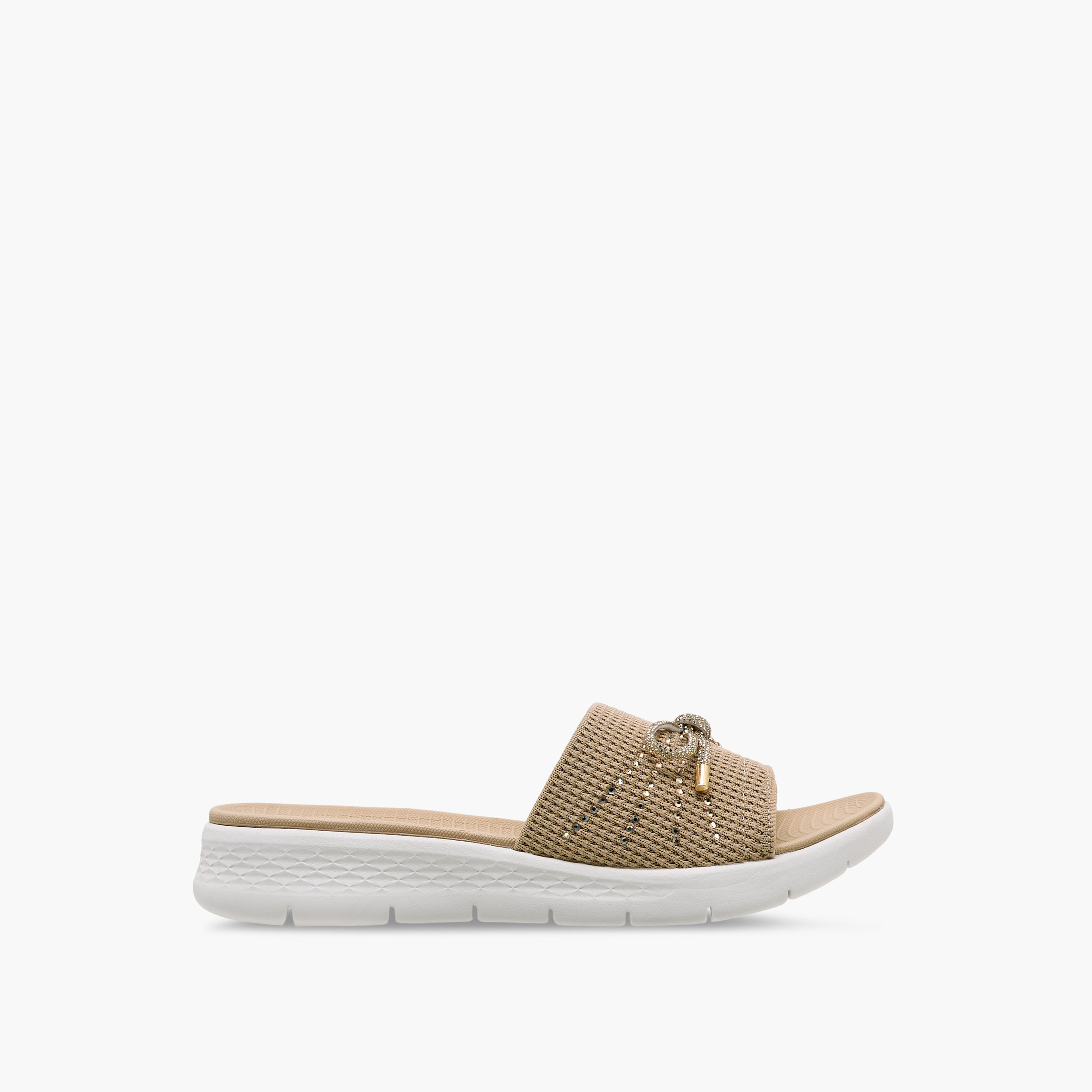 Le Confort Women Bow Embellished Flyknit Sandals-women-shoes-sandals-heeled-image-3