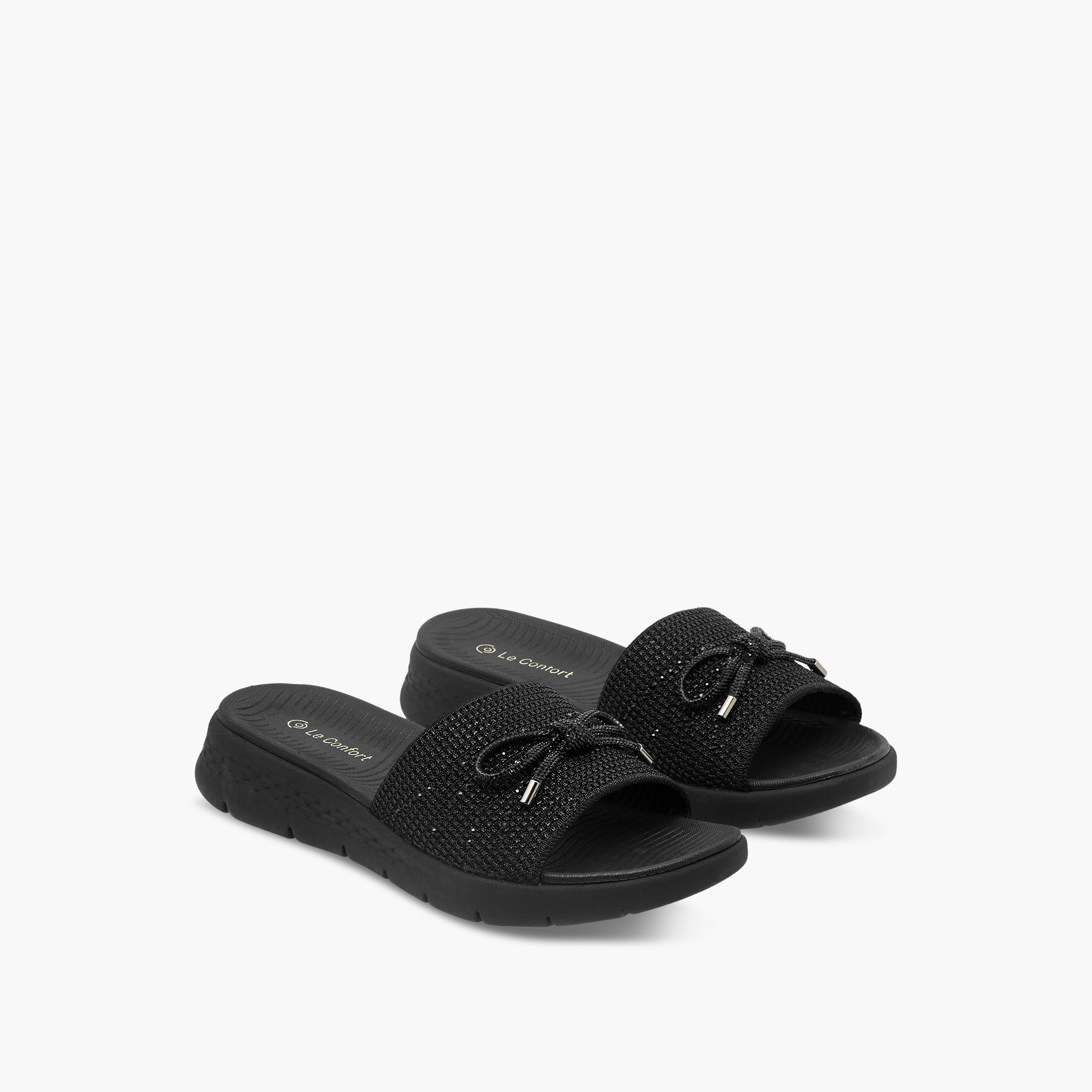 صندل فلاينت بفيونكة مزينة للنساء من لو كونفورت-women-shoes-sandals-heeled-image-1