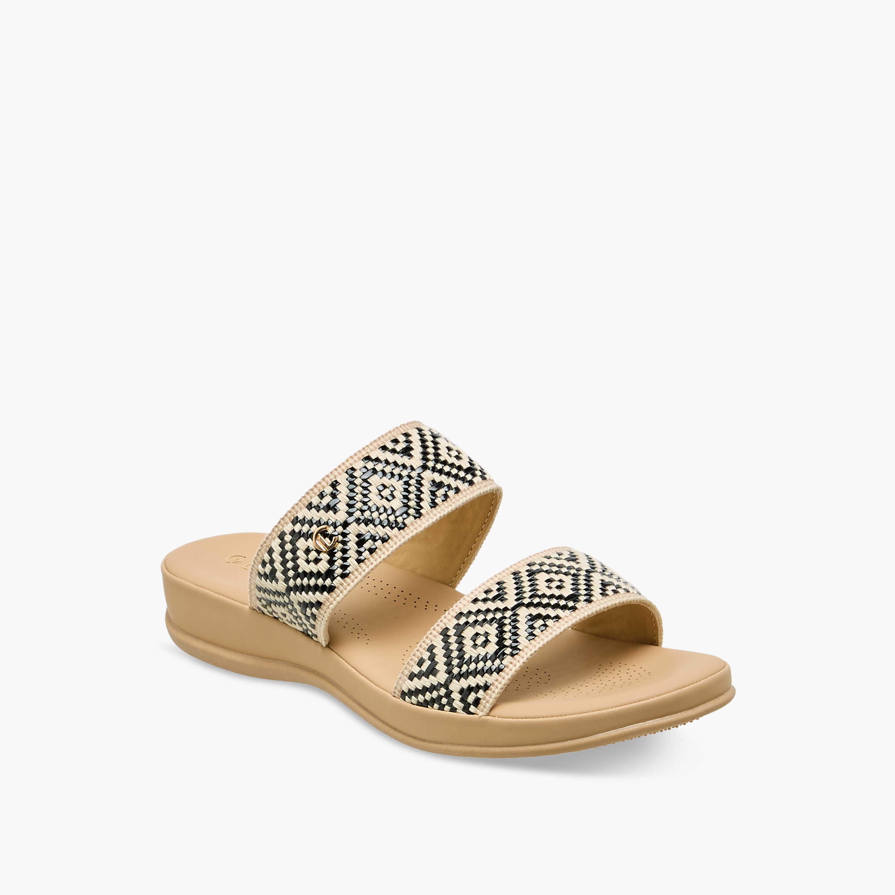 صندل رافيا مزين للنساء من لو كونفورت-women-shoes-flats-sandals-image-2
