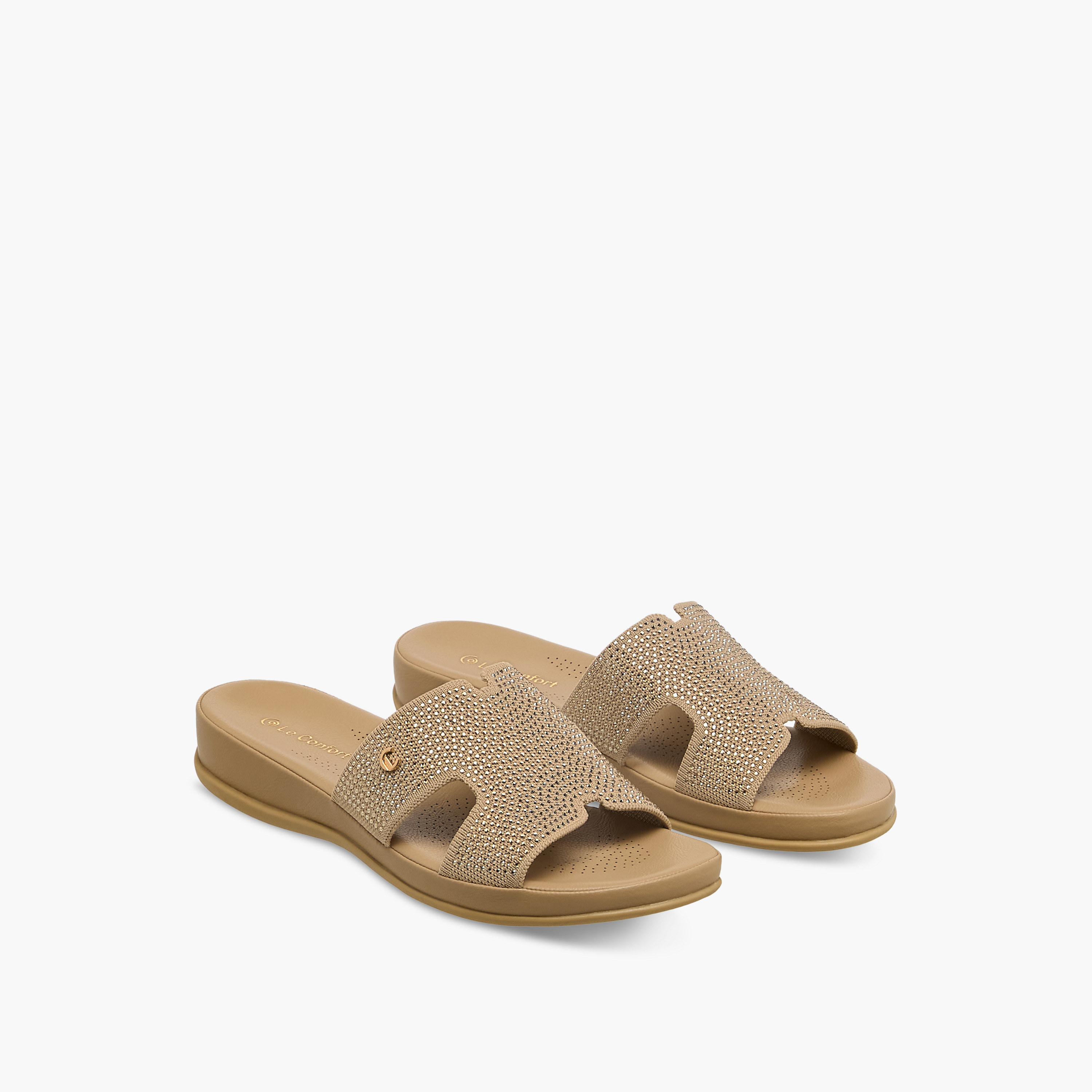 Le Confort Women Embellished Slide Sandals-women-shoes-flats-sandals-image-1
