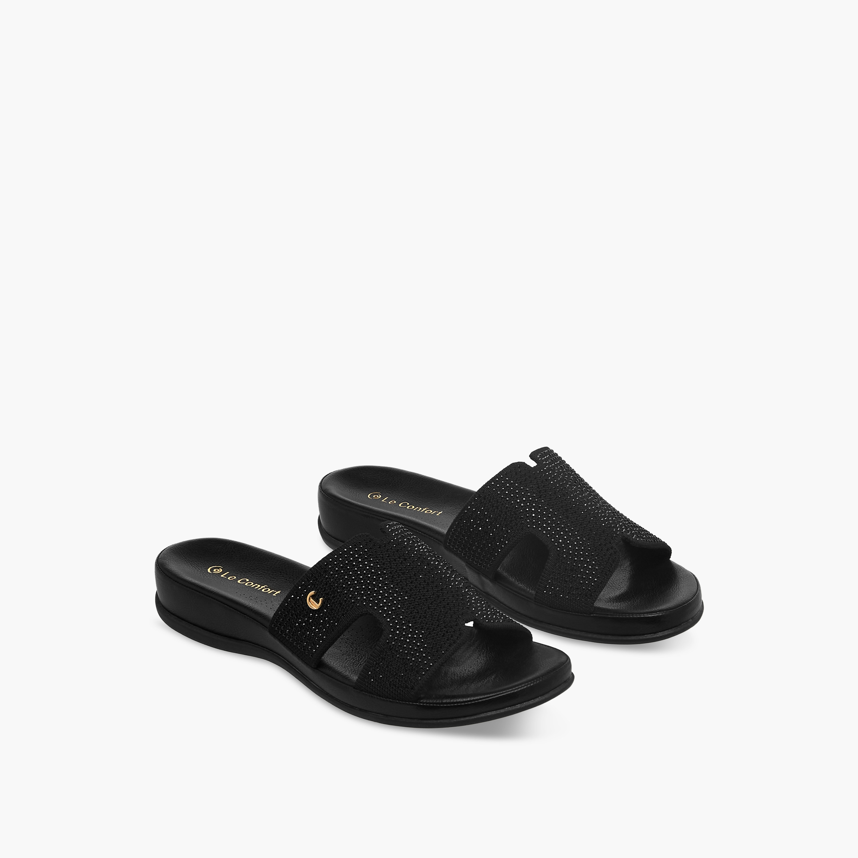 Le Confort Women Embellished Slide Sandals-women-shoes-flats-sandals-image-1