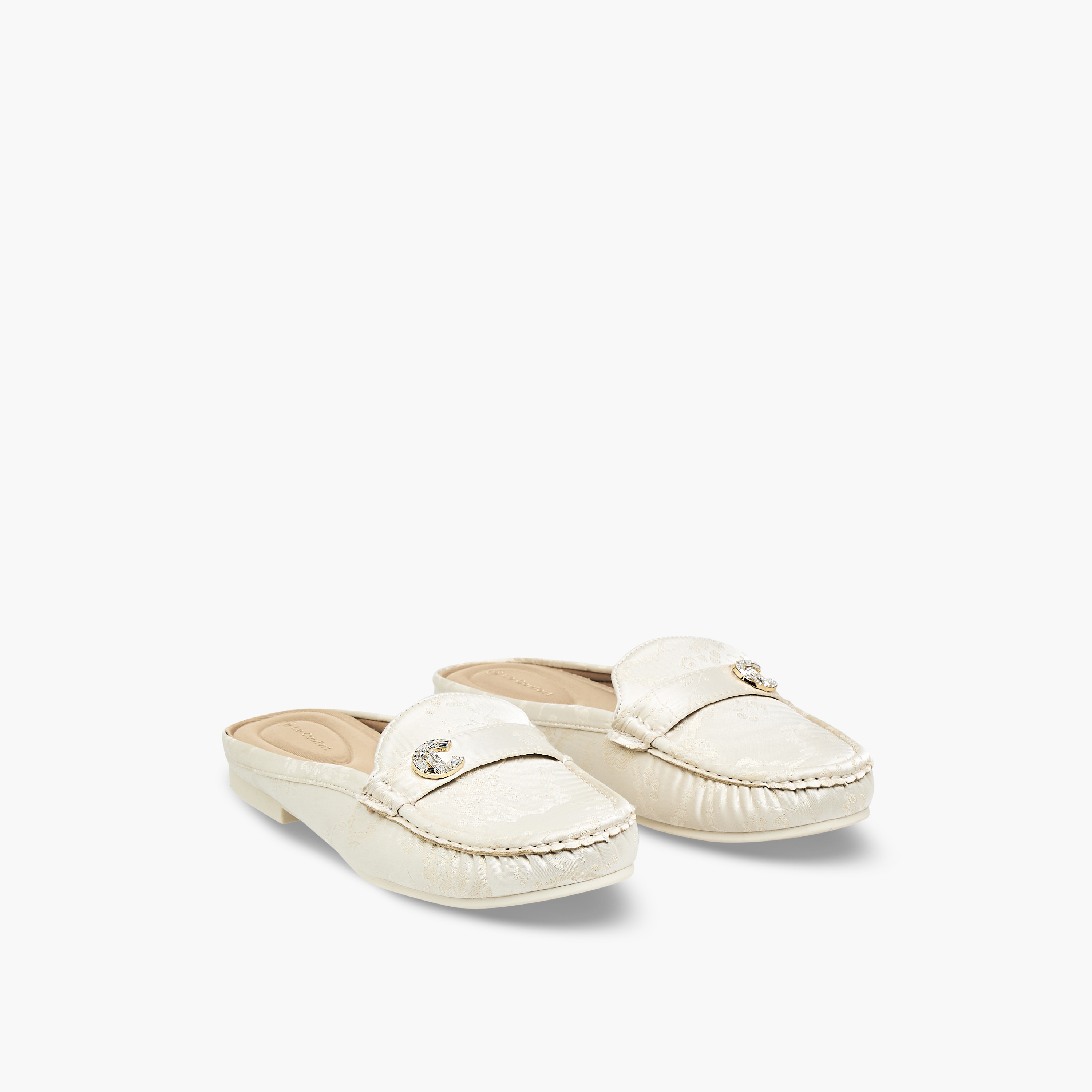 Le Confort Women Jacquard Mules-women-shoes-flats-mules-image-1
