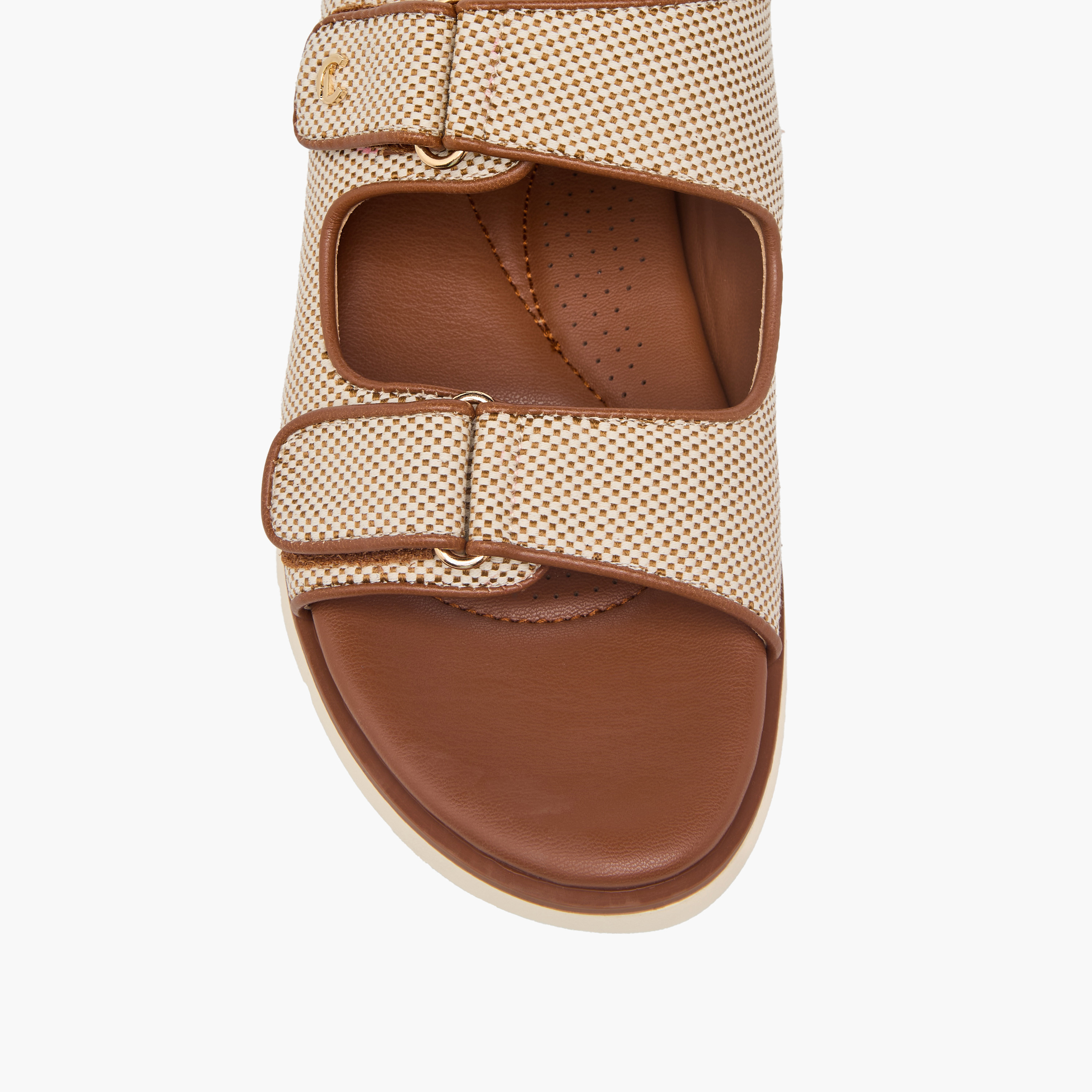 Le Confort Women Weave Textured Slip-On Comfort Sandals-women-shoes-flats-sandals-image-4
