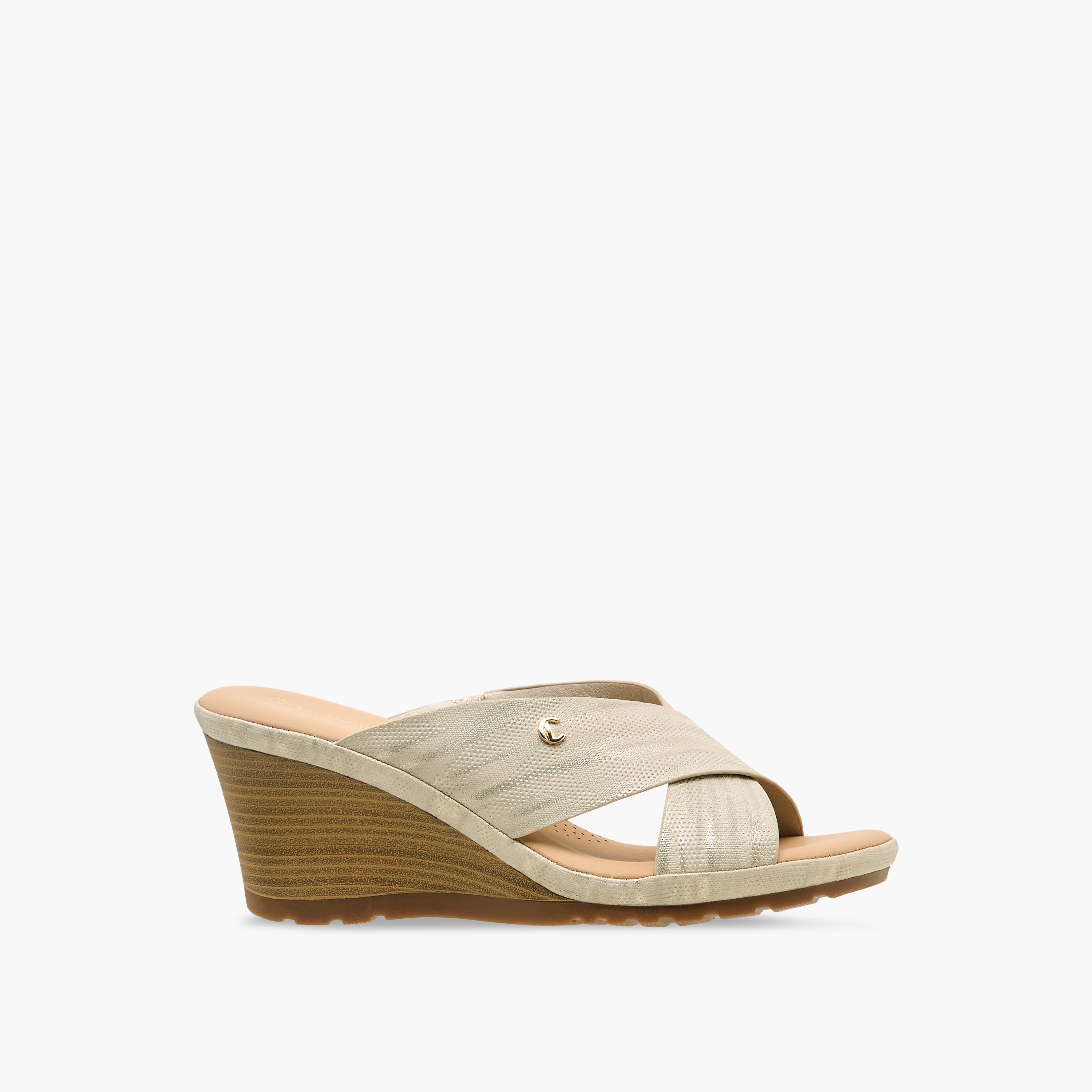 Le Confort Women Cross Strap Wedge Heel Sandals-women-shoes-sandals-heeled-image-4
