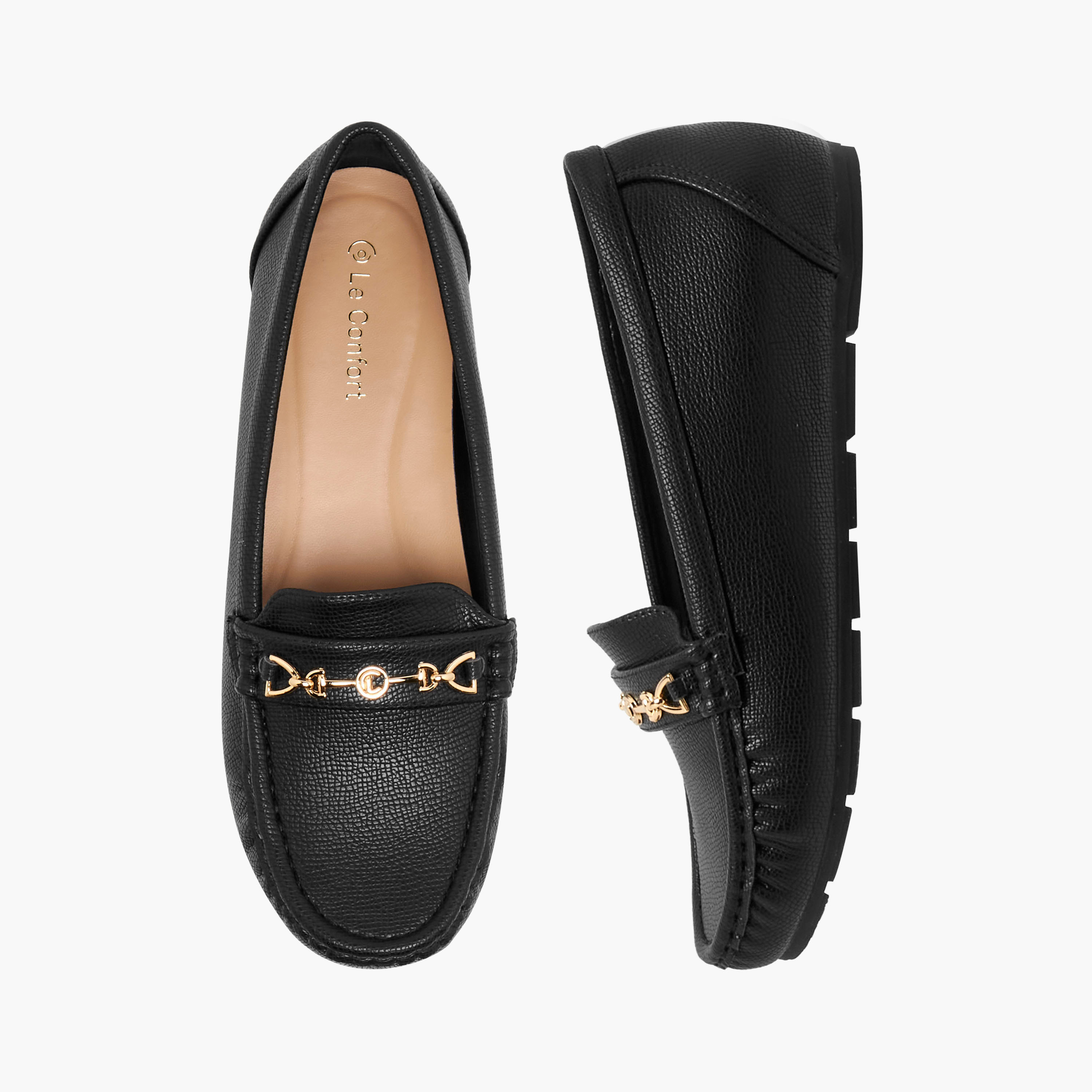 حذاء لوفر نسائي سهل الارتداء من لو كونفورت-women-shoes-flats-loafers-image-1