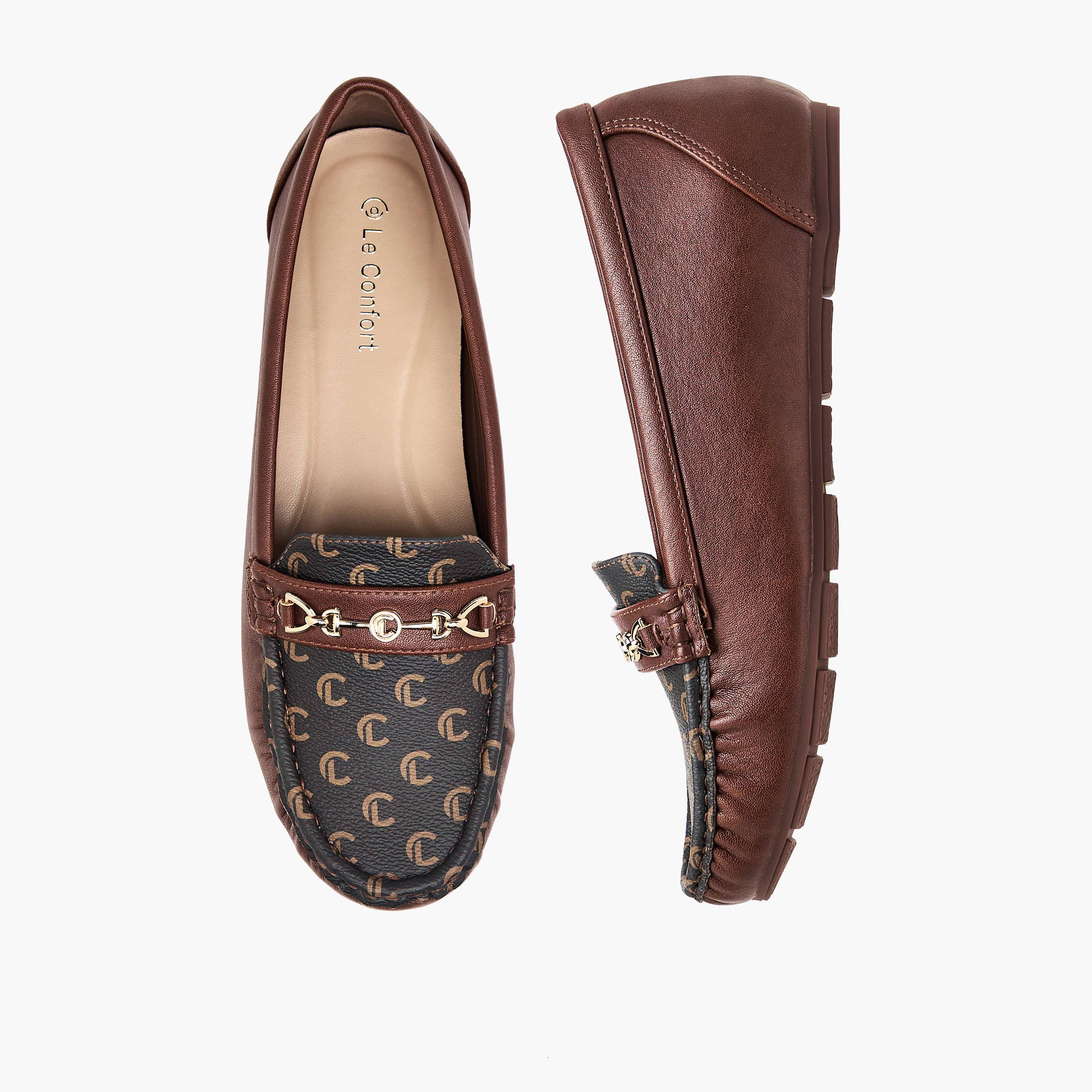 حذاء لوفر نسائي سهل الارتداء من لو كونفورت-women-shoes-flats-loafers-image-1