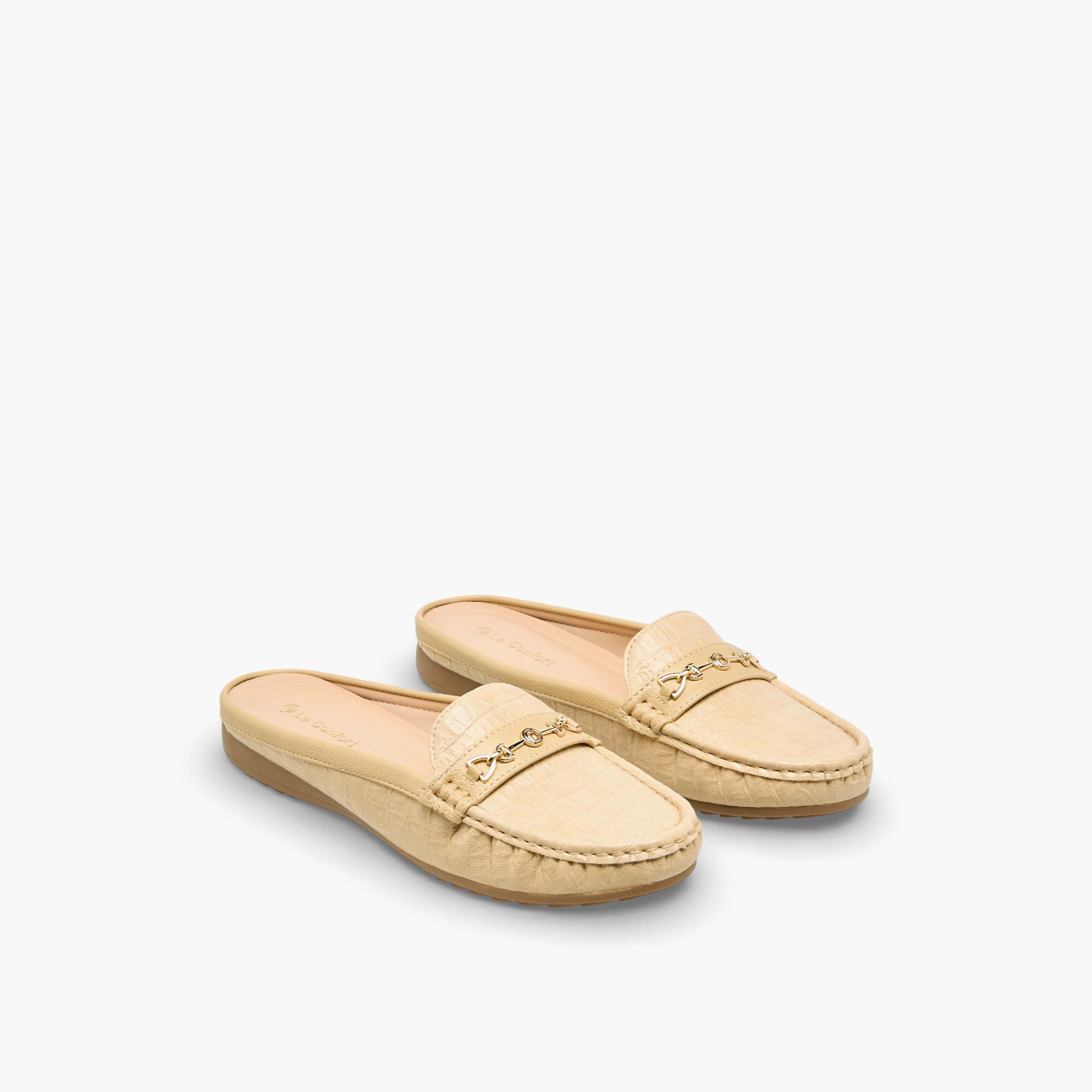 Le Confort Women Metal Accent Mules-women-shoes-flats-mules-image-1