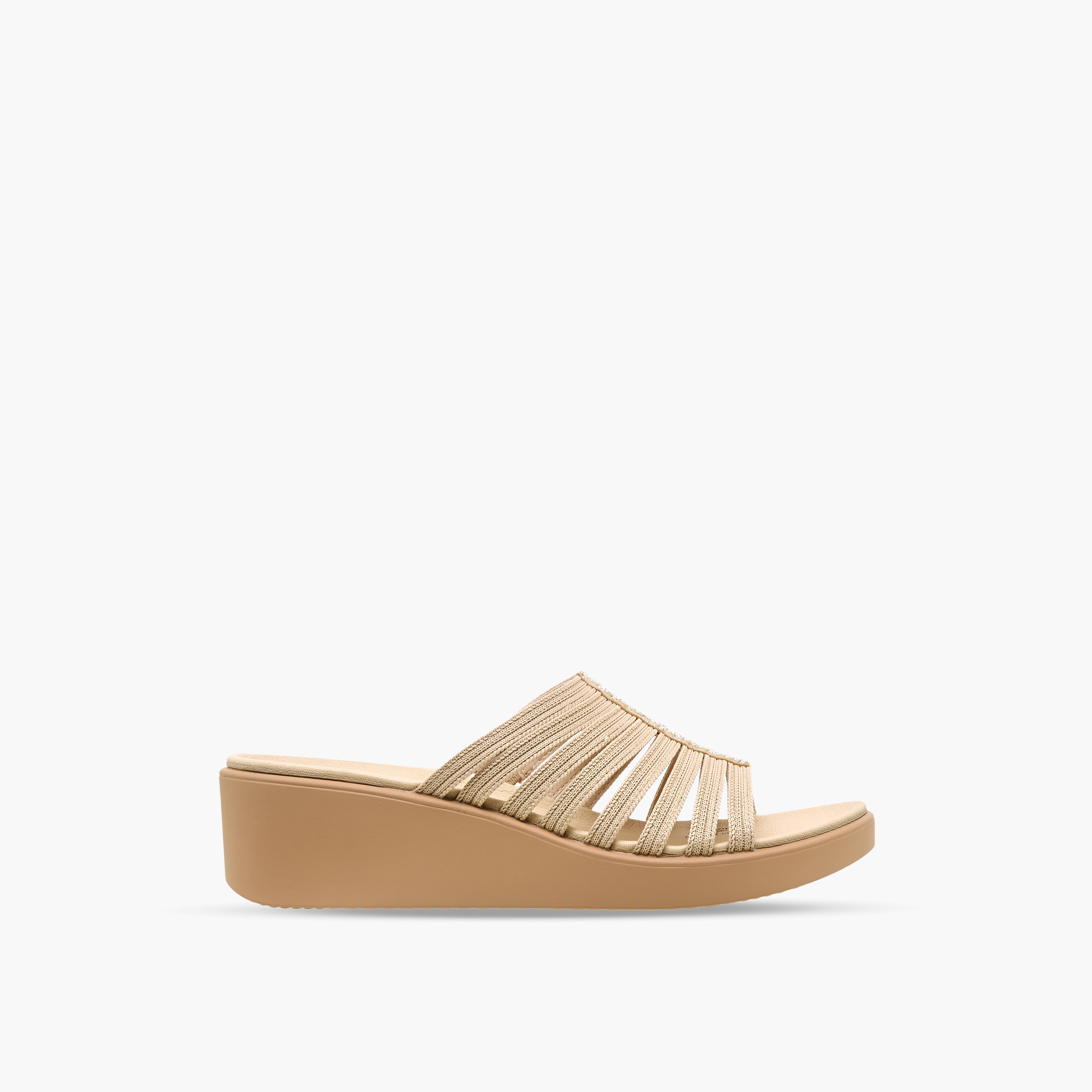 Le Confort Women Textured Flyknit Wedge Heel Sandals-women-shoes-sandals-heeled-image-3