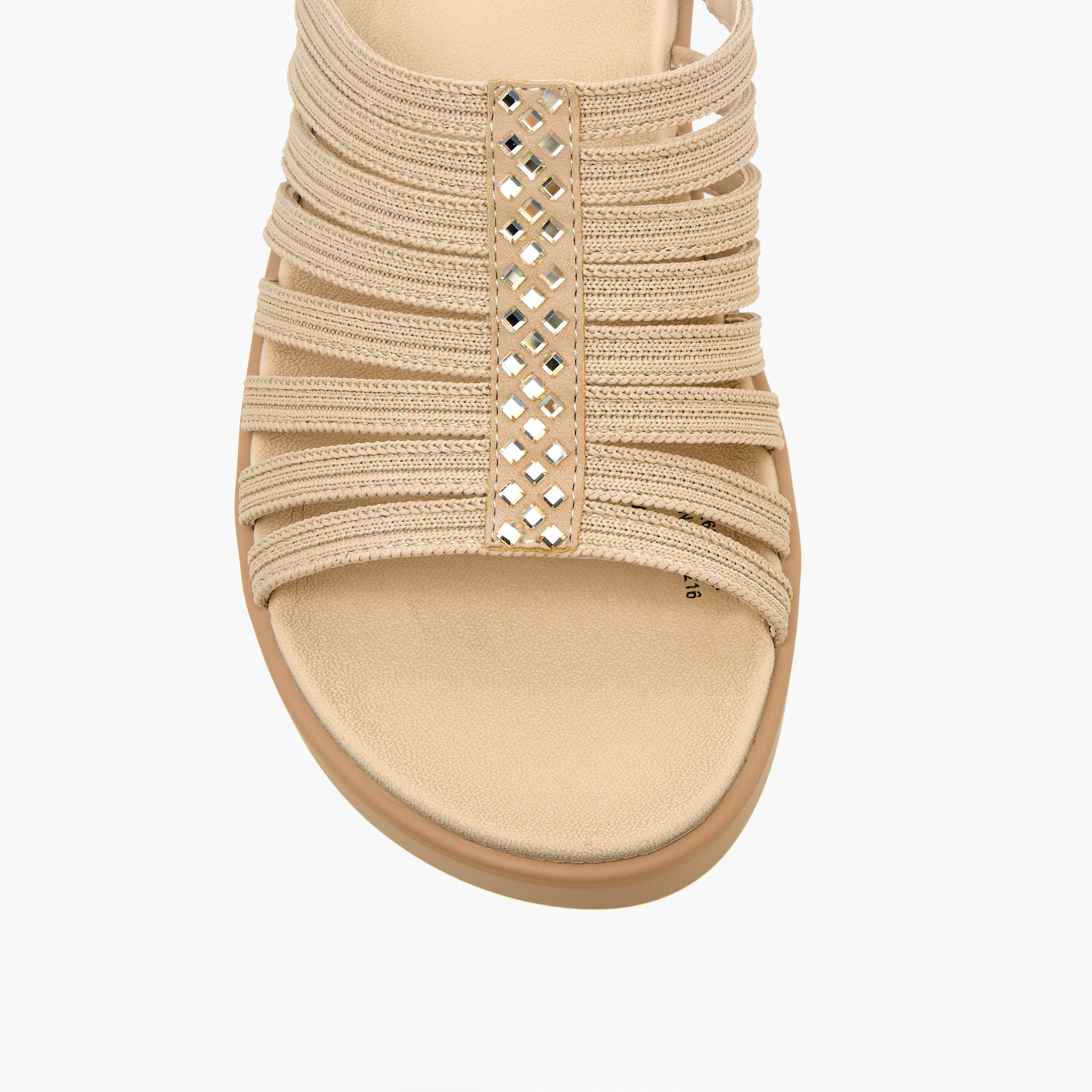 Le Confort Women Textured Flyknit Wedge Heel Sandals-women-shoes-sandals-heeled-image-4