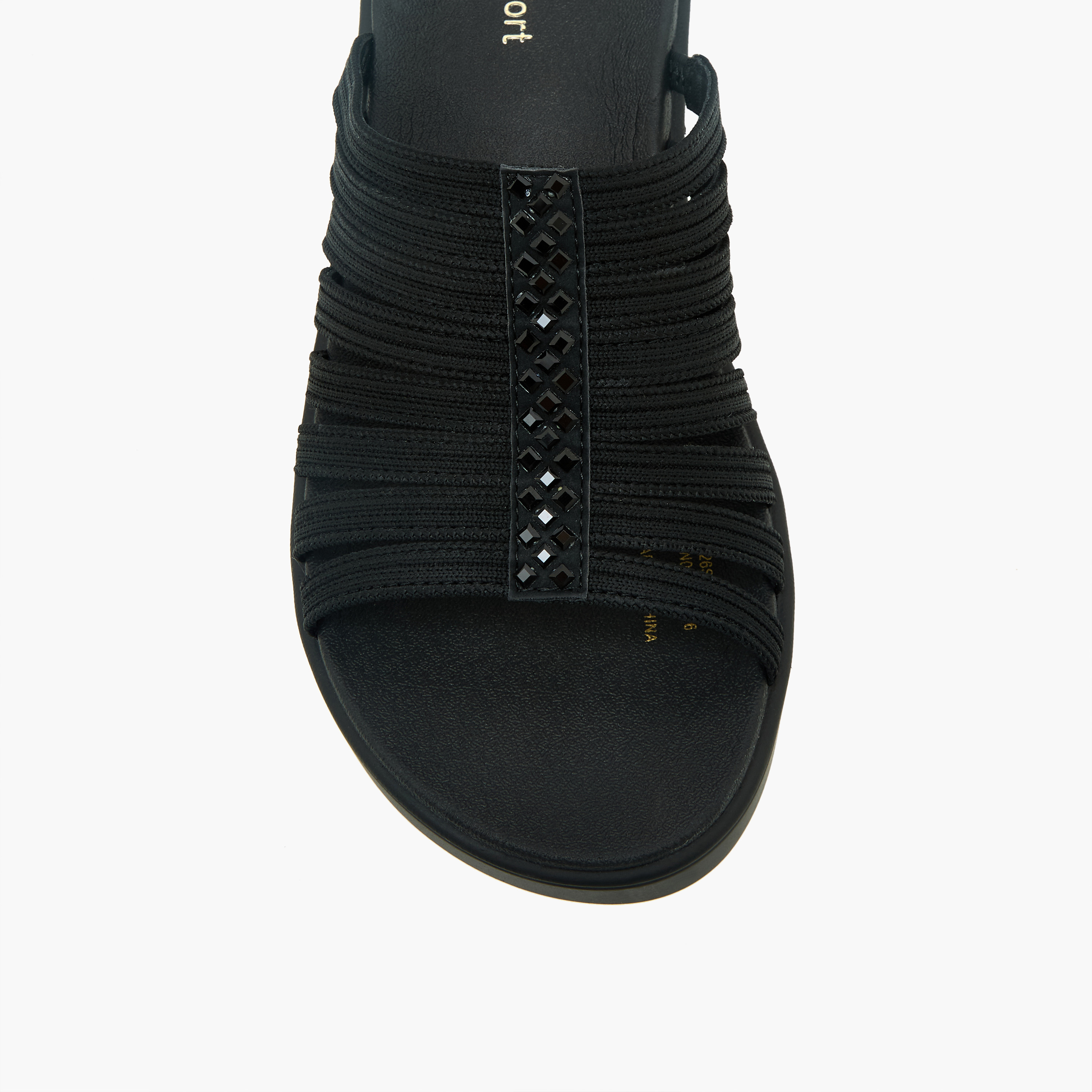 Le Confort Women Textured Flyknit Wedge Heel Sandals-women-shoes-sandals-heeled-image-4