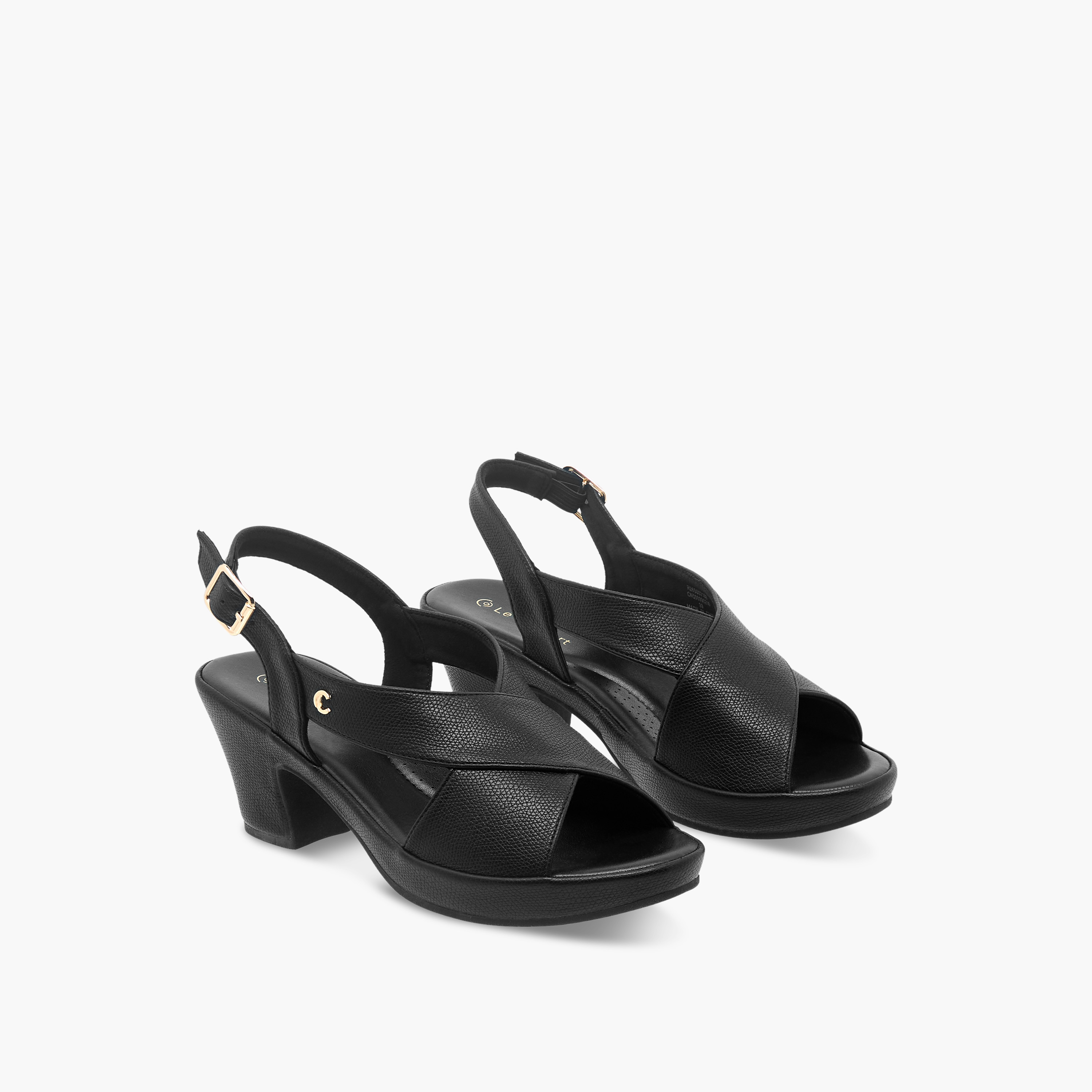 Le Confort Women Cross Strap Block Heel Sandals-women-shoes-sandals-heeled-image-1