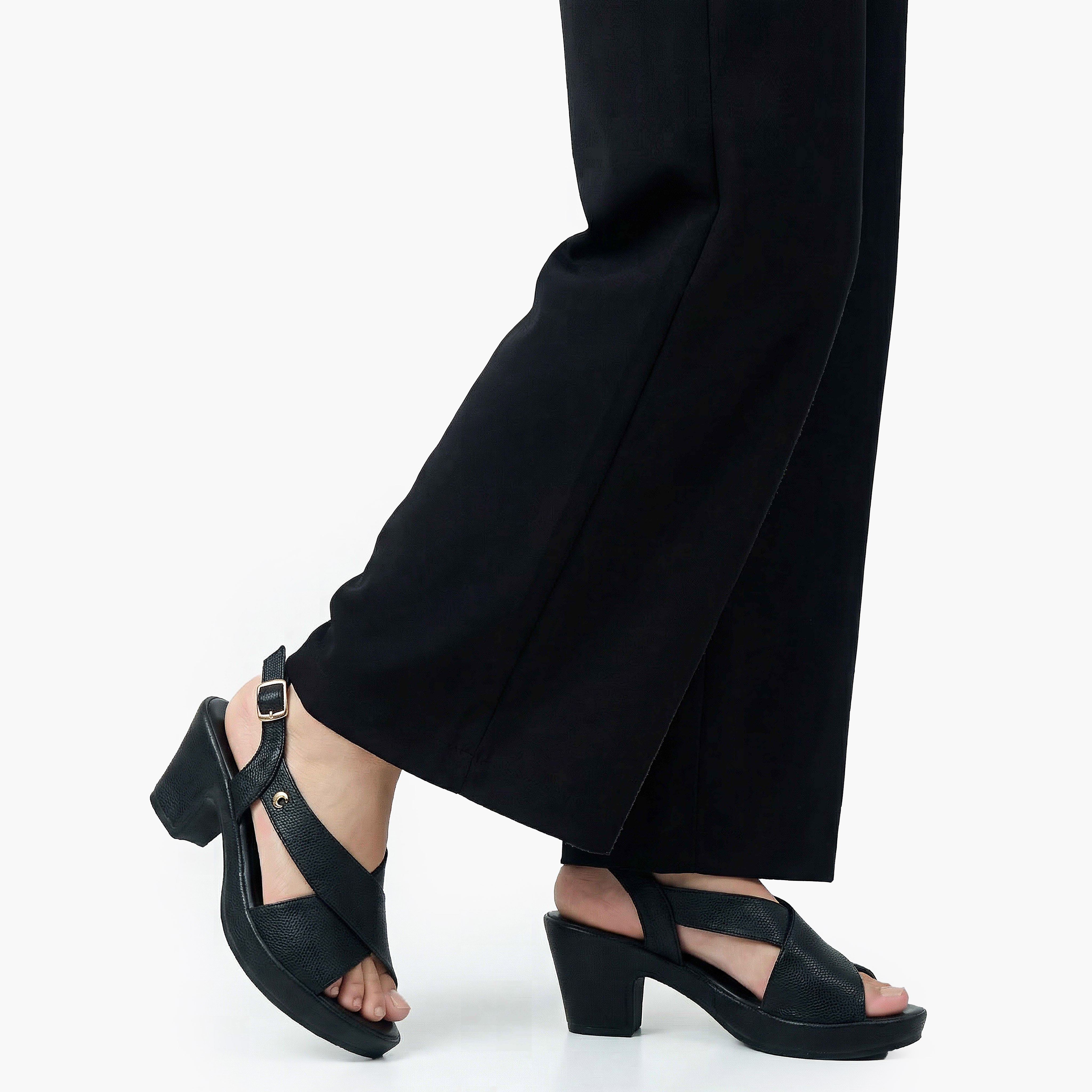 Le Confort Women Cross Strap Block Heel Sandals-women-shoes-sandals-heeled-image-2