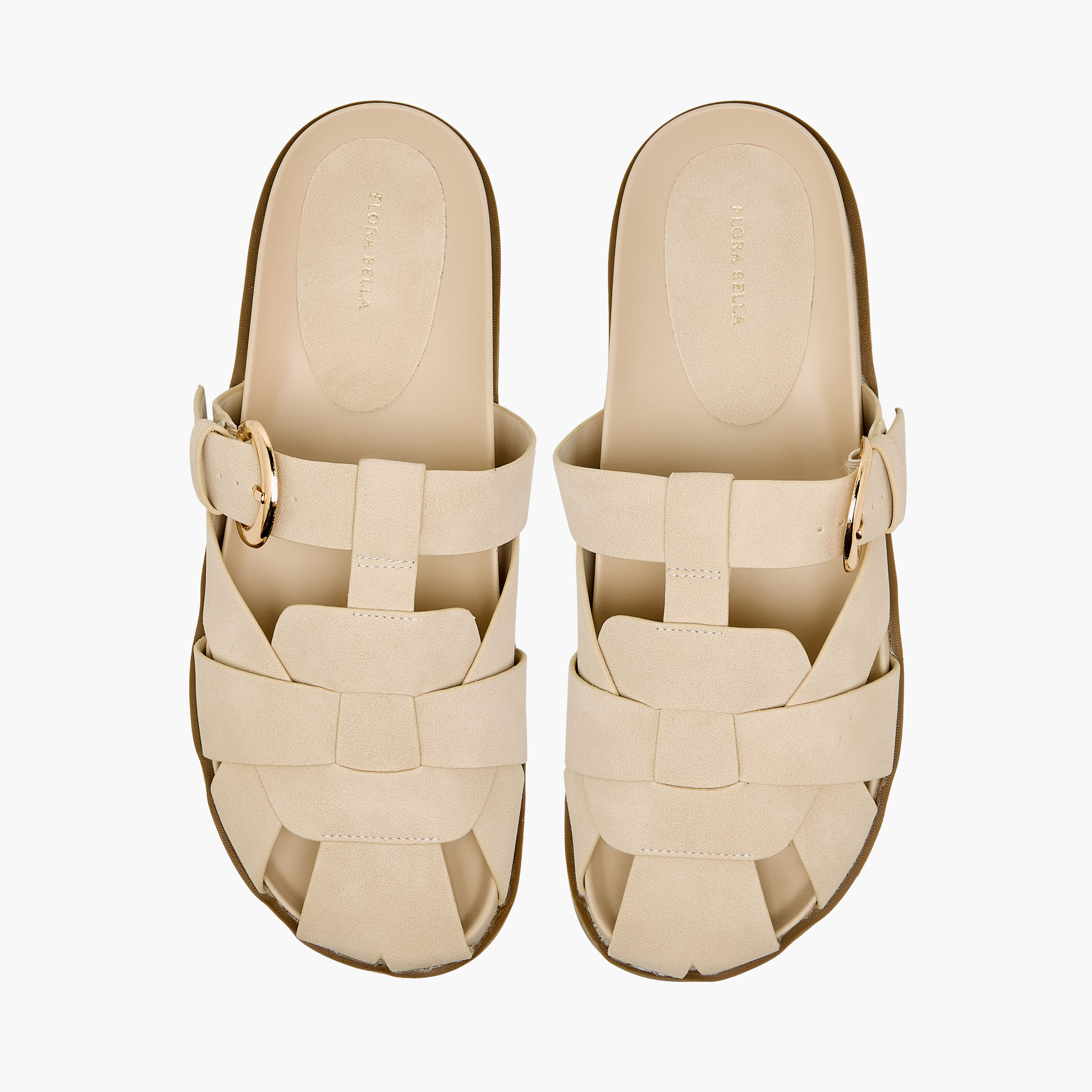 صندل بزينة معدنية للنساء من فلورا بيلا-women-shoes-flats-sandals-image-1