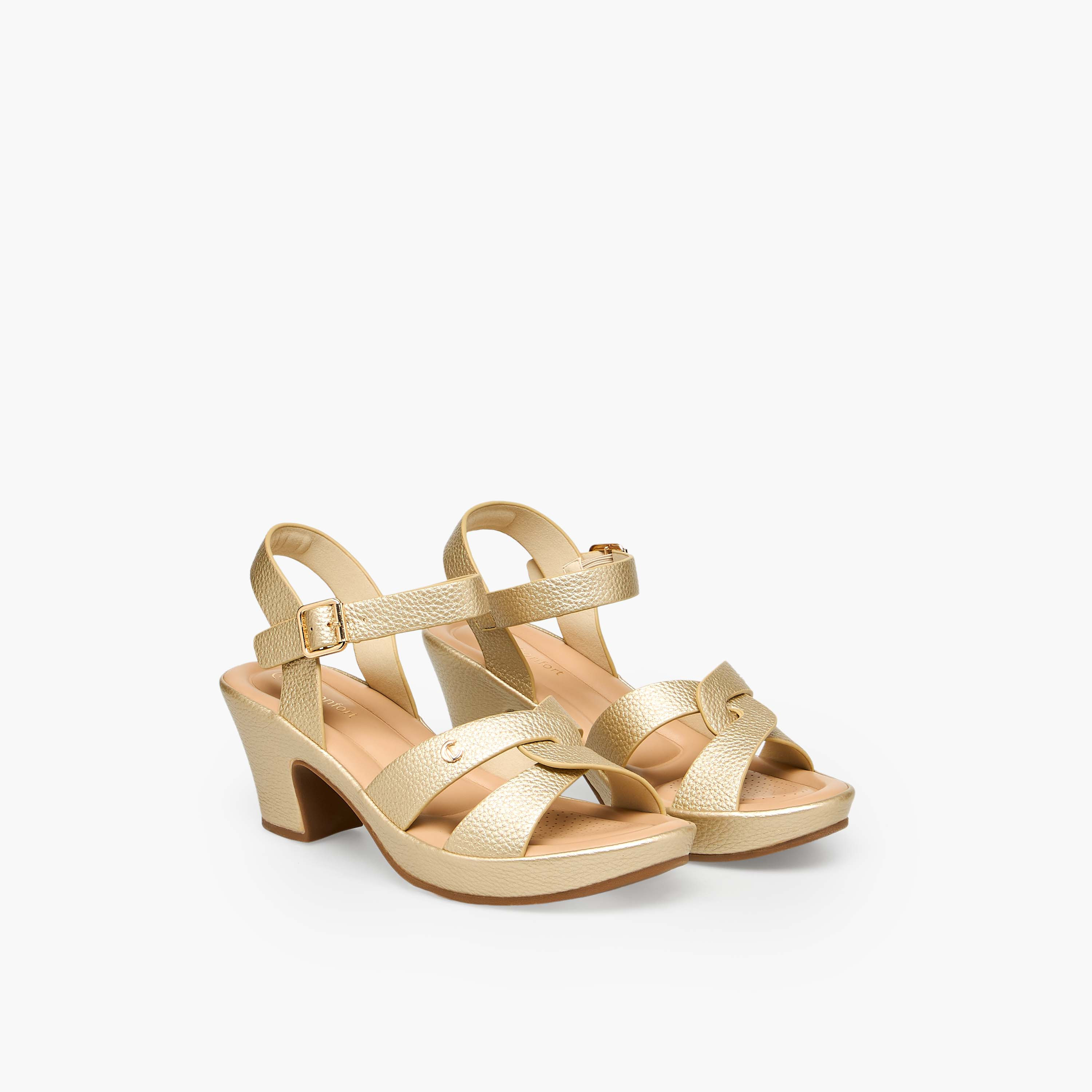 صندل نسائي بكعب بلوك من لو كونفورت-women-shoes-sandals-heeled-image-1