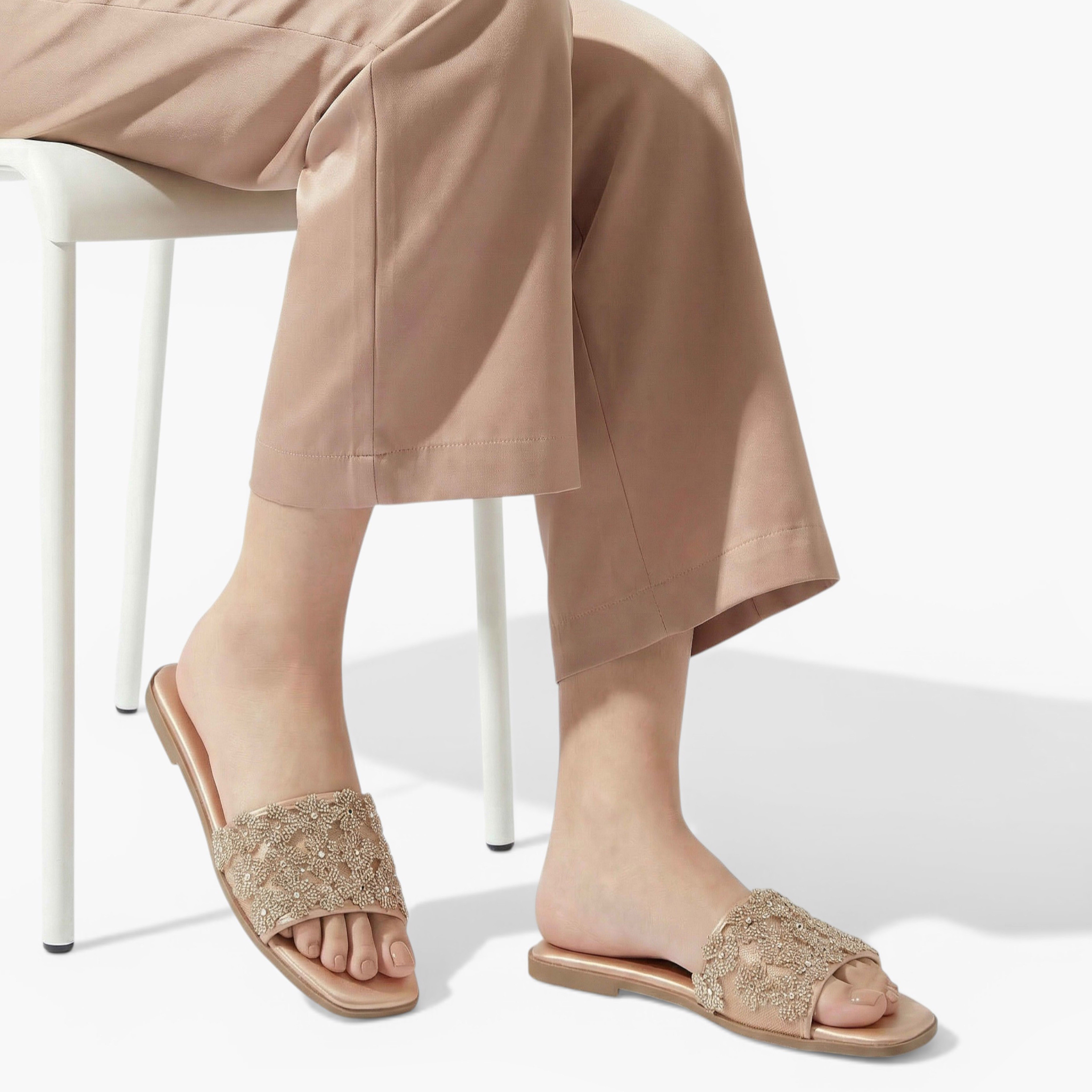 صندل نسائي أنيق مزين بالكريستال-women-shoes-flats-sandals-image-2